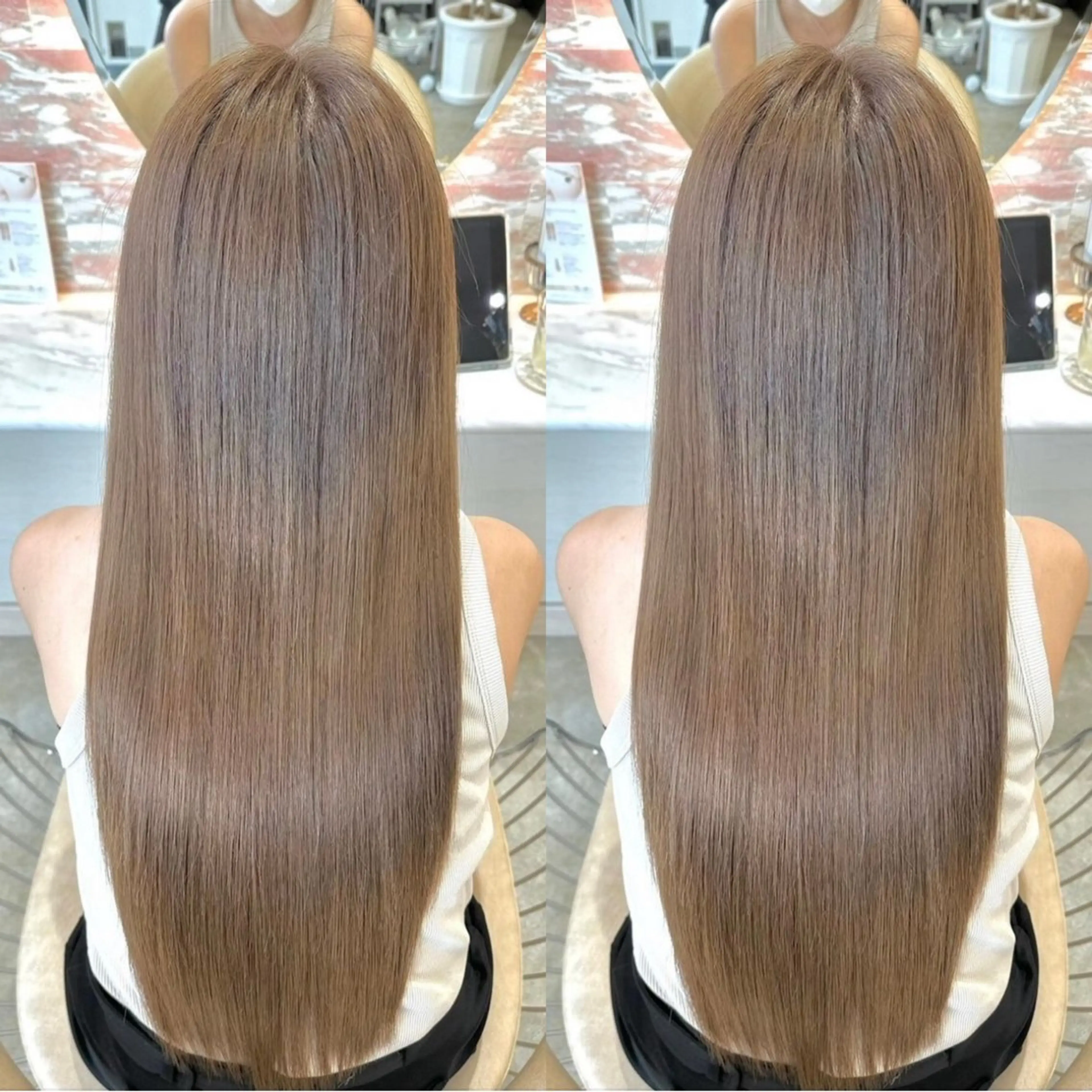 新生活応援📣カット➕ブリーチなしダブルカラー🌸✨✨の写真