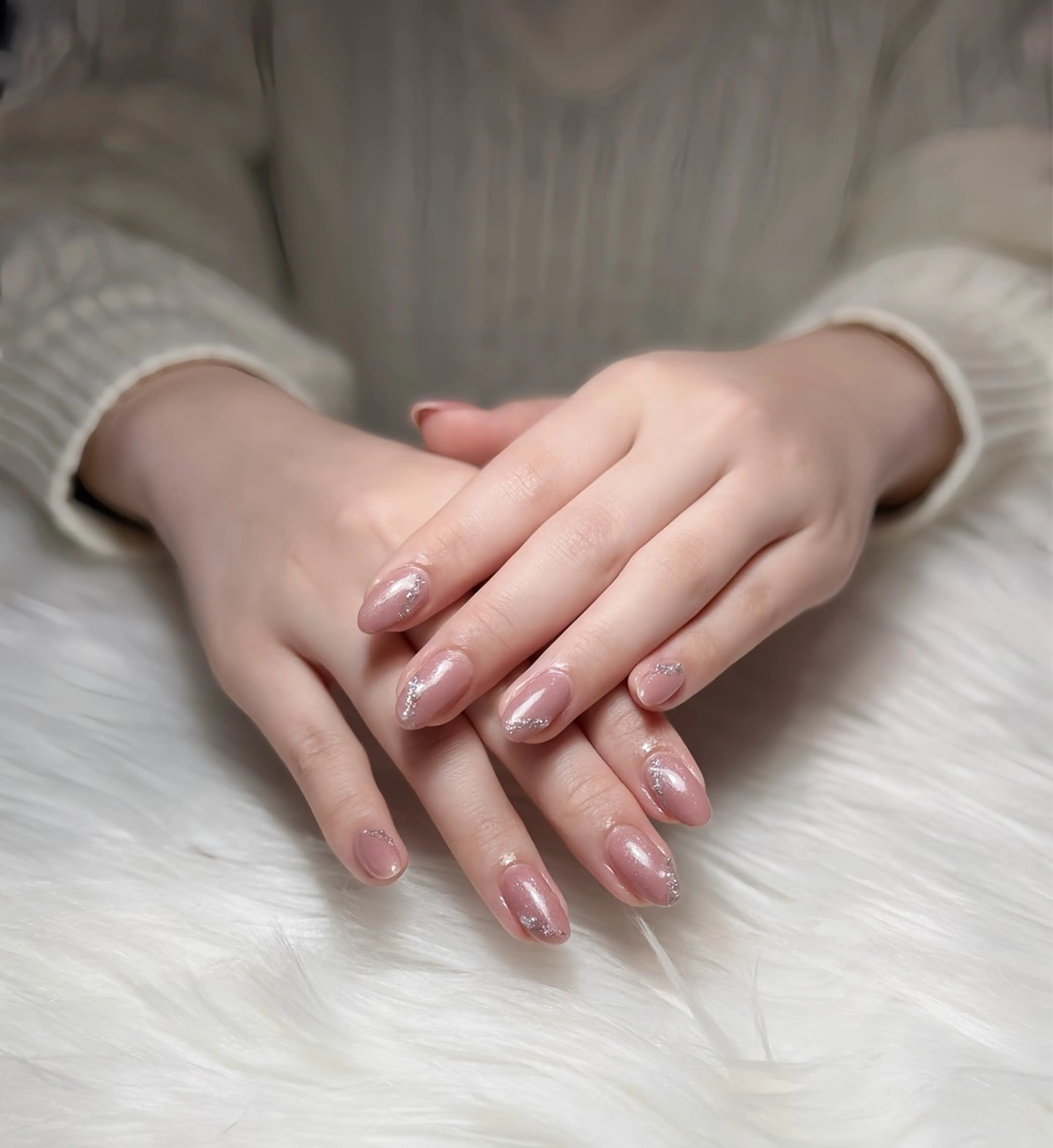 ネイル オーロラネイル チークネイル フットネイル フレンチネイル ジェルネイル ハンドネイル Nichi Nails❤️のネイルデザイン