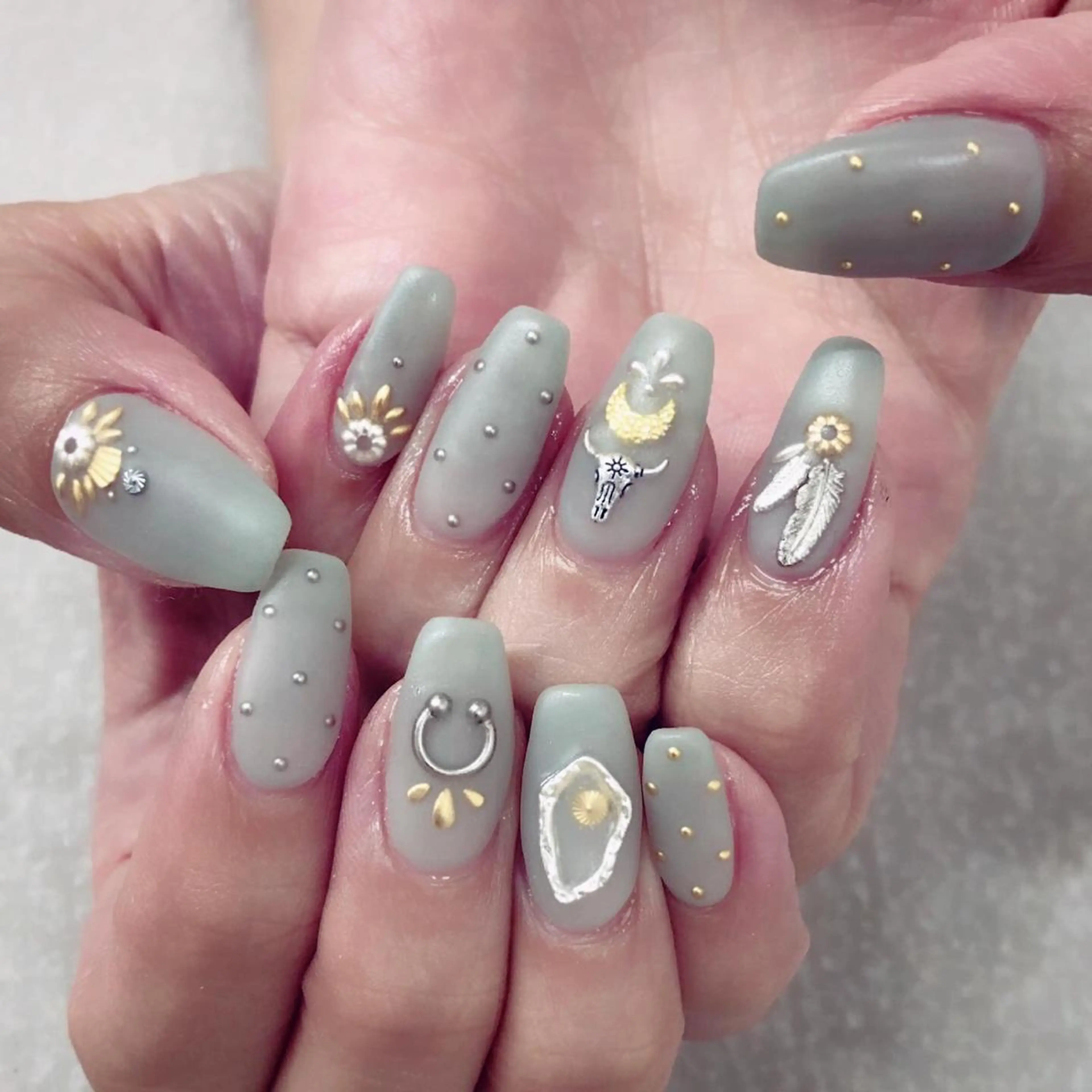 ネイル マットネイル ハンドネイル MAYME所属・MAYME TAMAKIのネイルデザイン