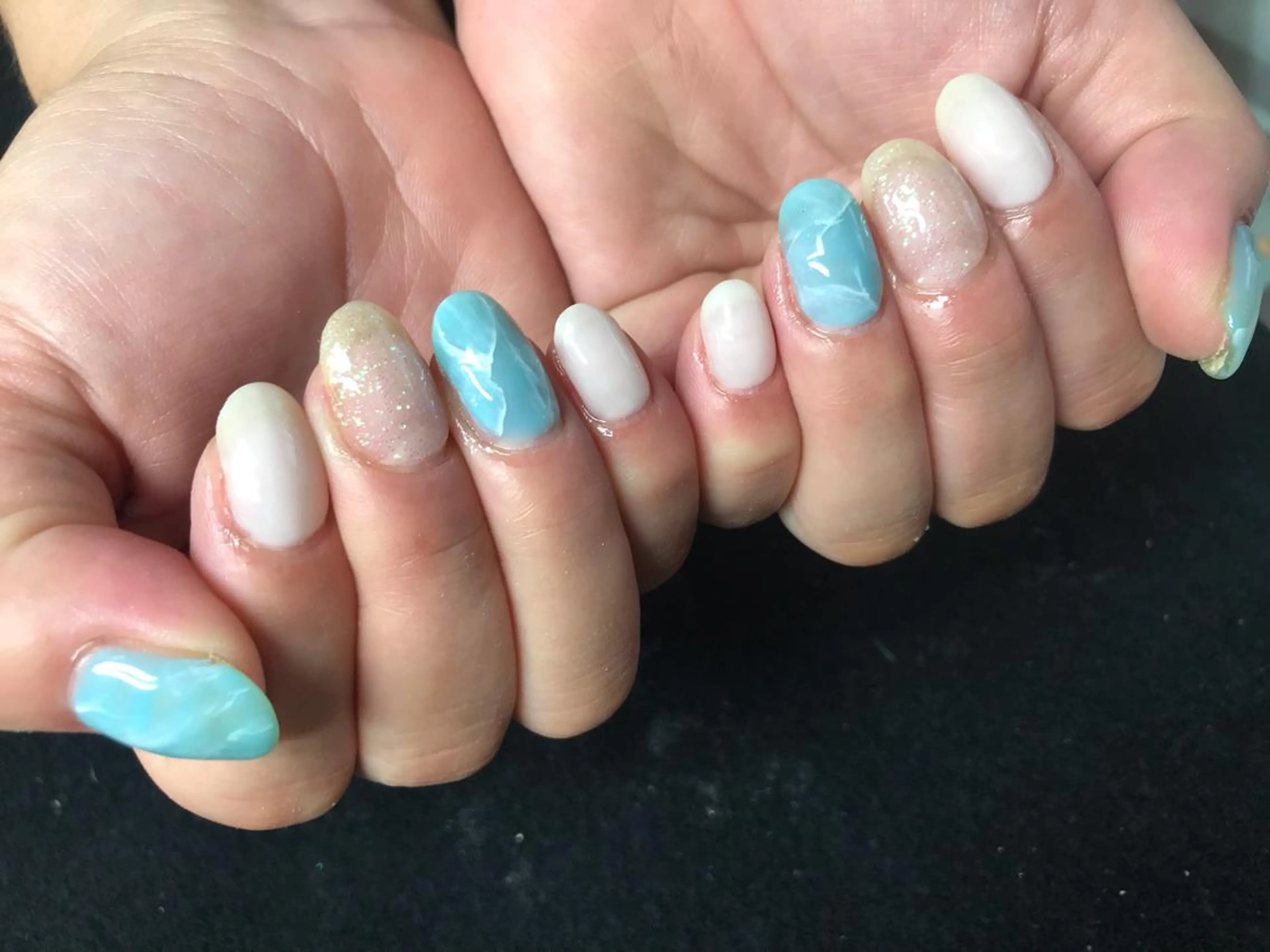 ネイル ハンドネイル Mana‪ ‪·͜· ❤︎‬のネイルデザイン