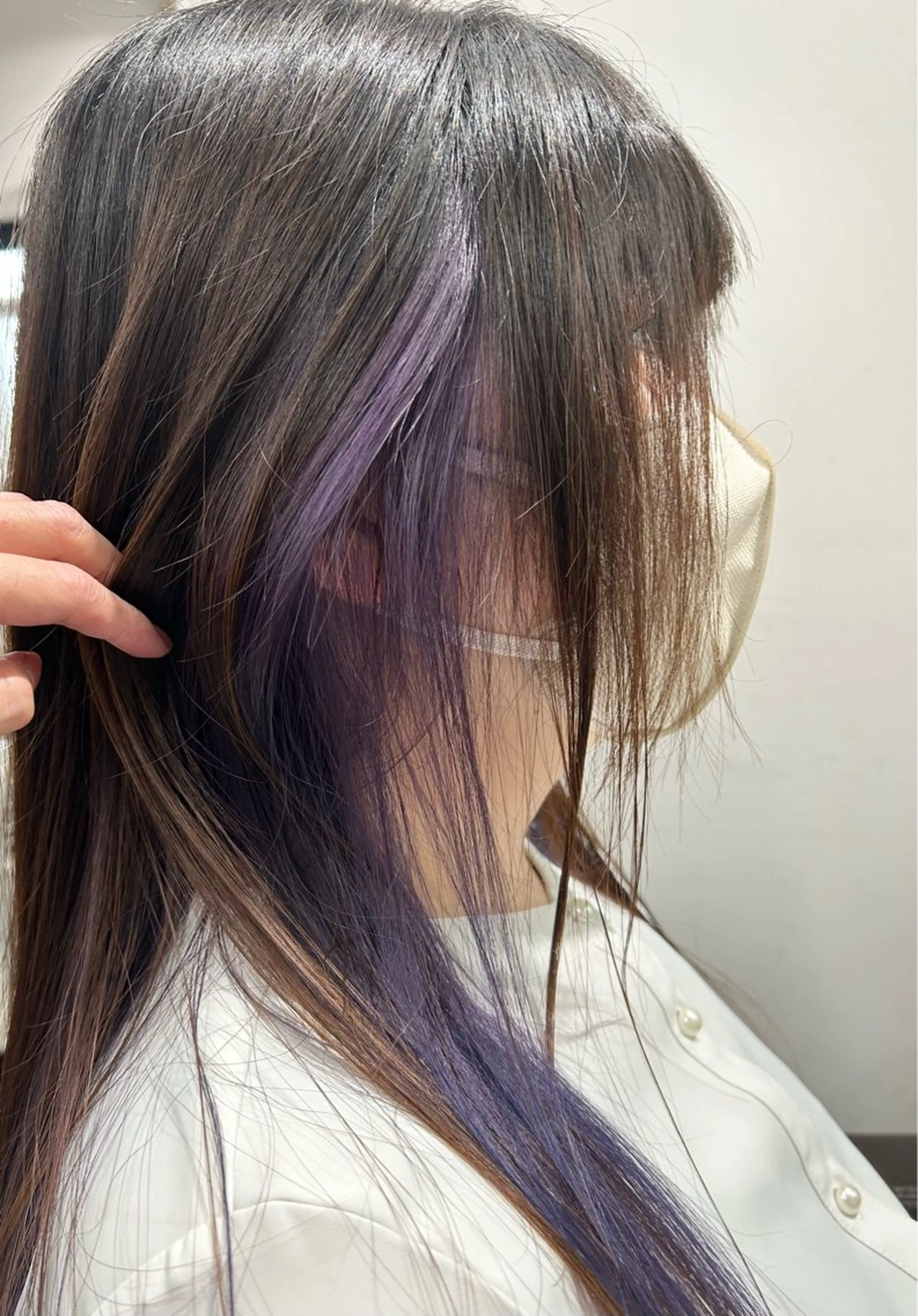 ロング カラー インナーカラー ラベンダーカラー カット ヘアカラー トリートメント 透明感/ダブルカラー /🌸ERI🌸のヘアスタイル
