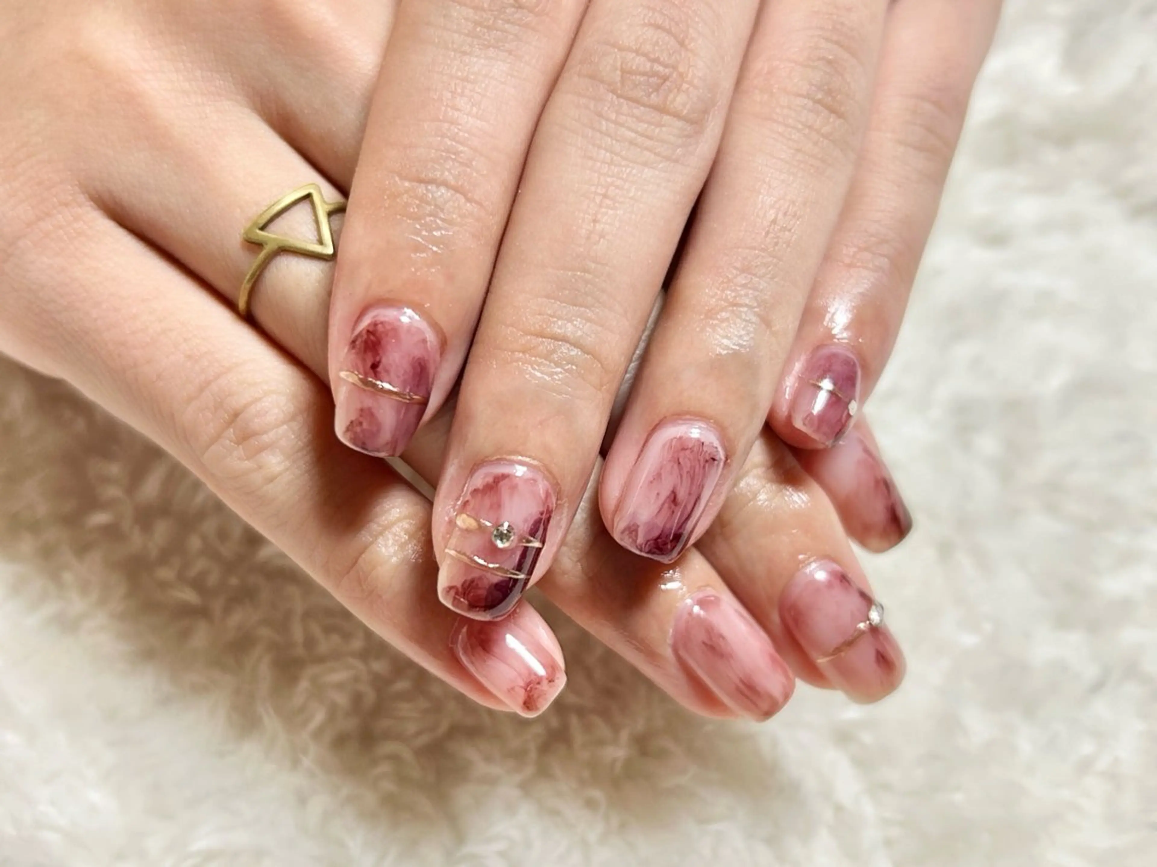 ネイル ニュアンスネイル ハンドネイル Forca total studio所属・Forca Airaのネイルデザイン