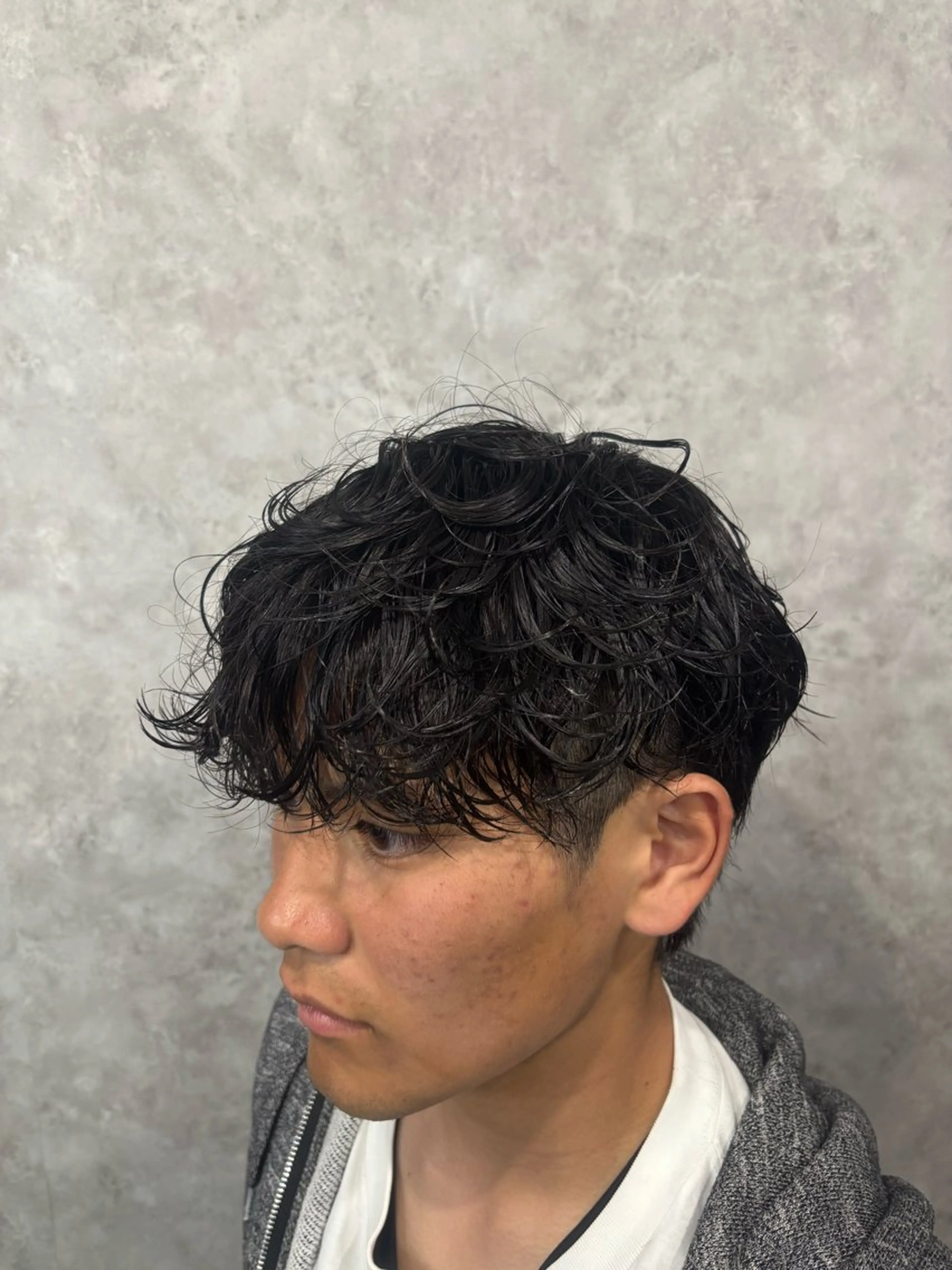 ミディアム パーマ メンズ カット パーマ トリートメント 錦糸町/毛流れ パーマ特化/NORIのヘアスタイル