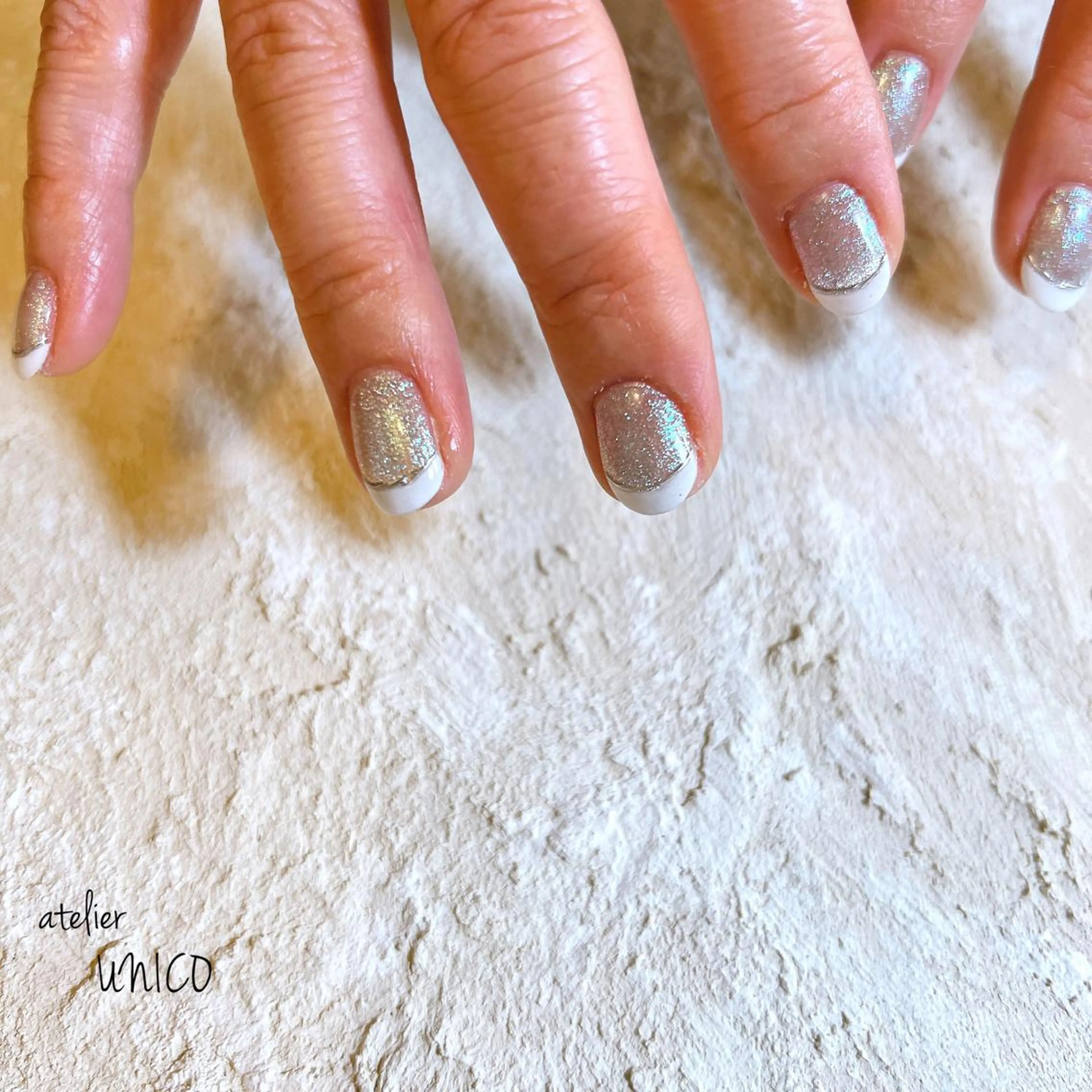 ネイル フレンチネイル マグネットネイル ハンドネイル アトリエ UNICOのネイルデザイン