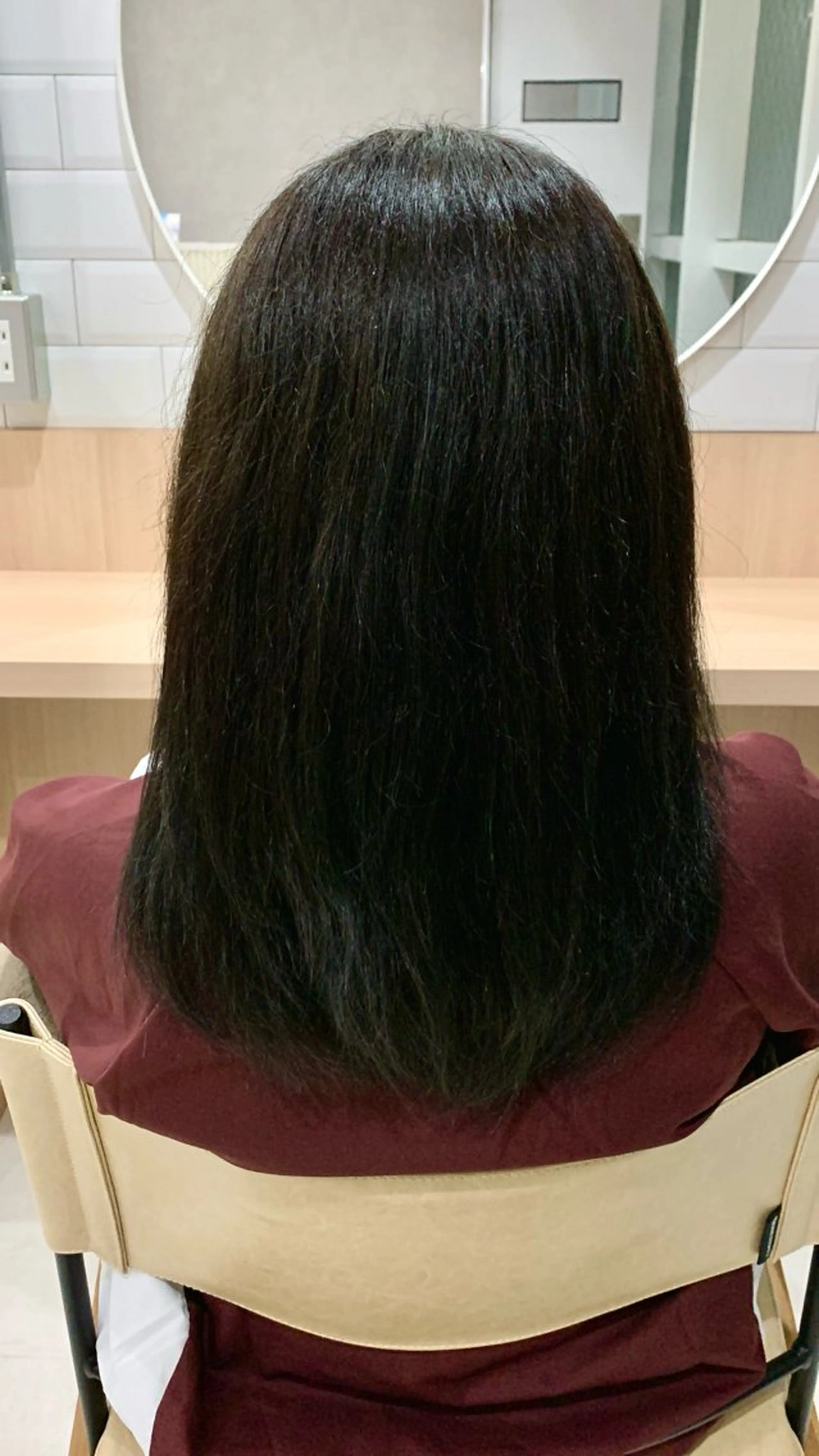 セミロング カラー ヘアカラー 田中 怜菜のヘアスタイル