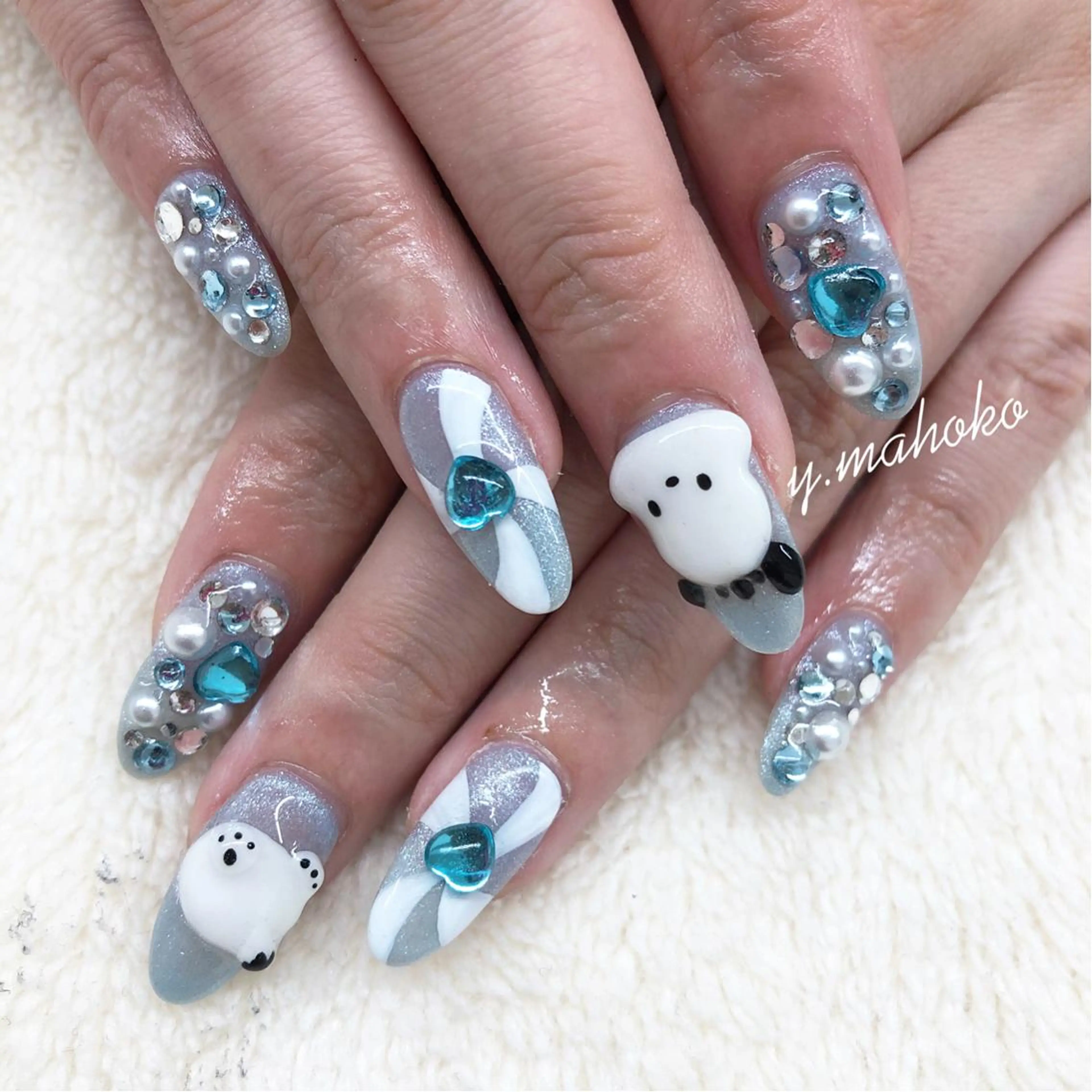 ネイル ハンドネイル She nail studio 原宿所属・パラジェル有/ スカルプ/mahoのネイルデザイン