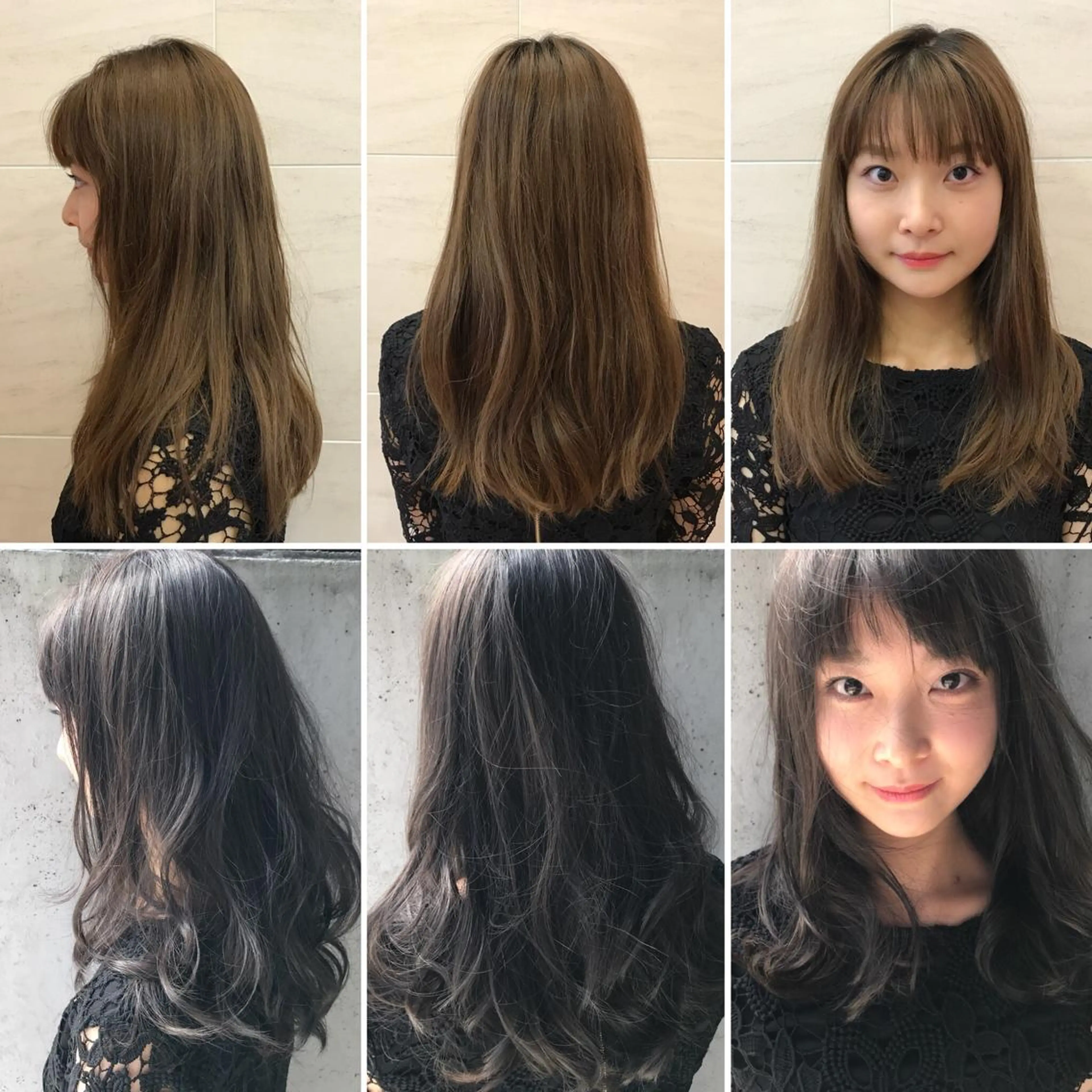 ロング カラー パーマ 杉崎 秀弥のヘアスタイル