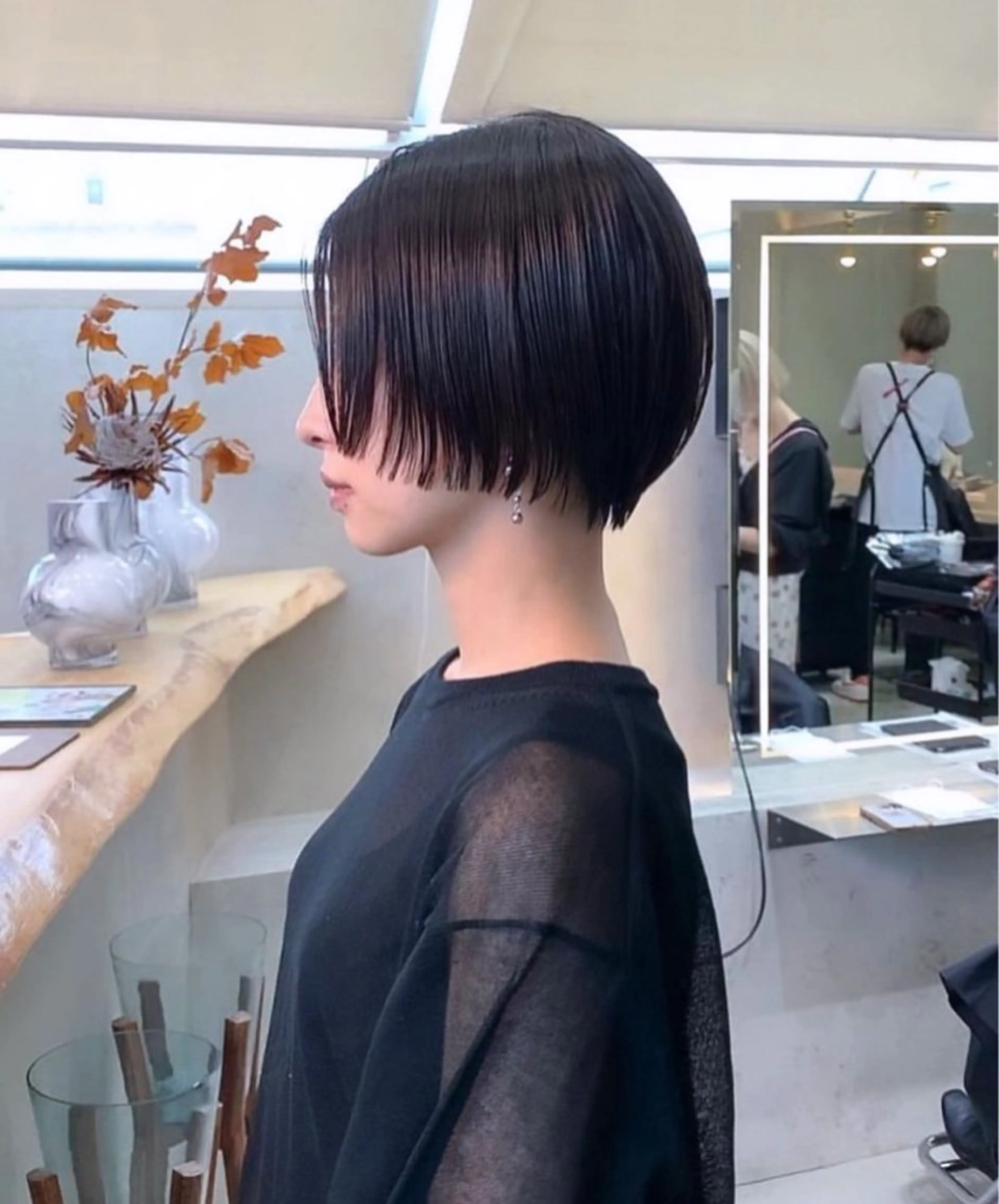 ショート ハンサムショート ショートヘア 縮毛矯正/髪質改善 /ボブ/ともきのヘアスタイル