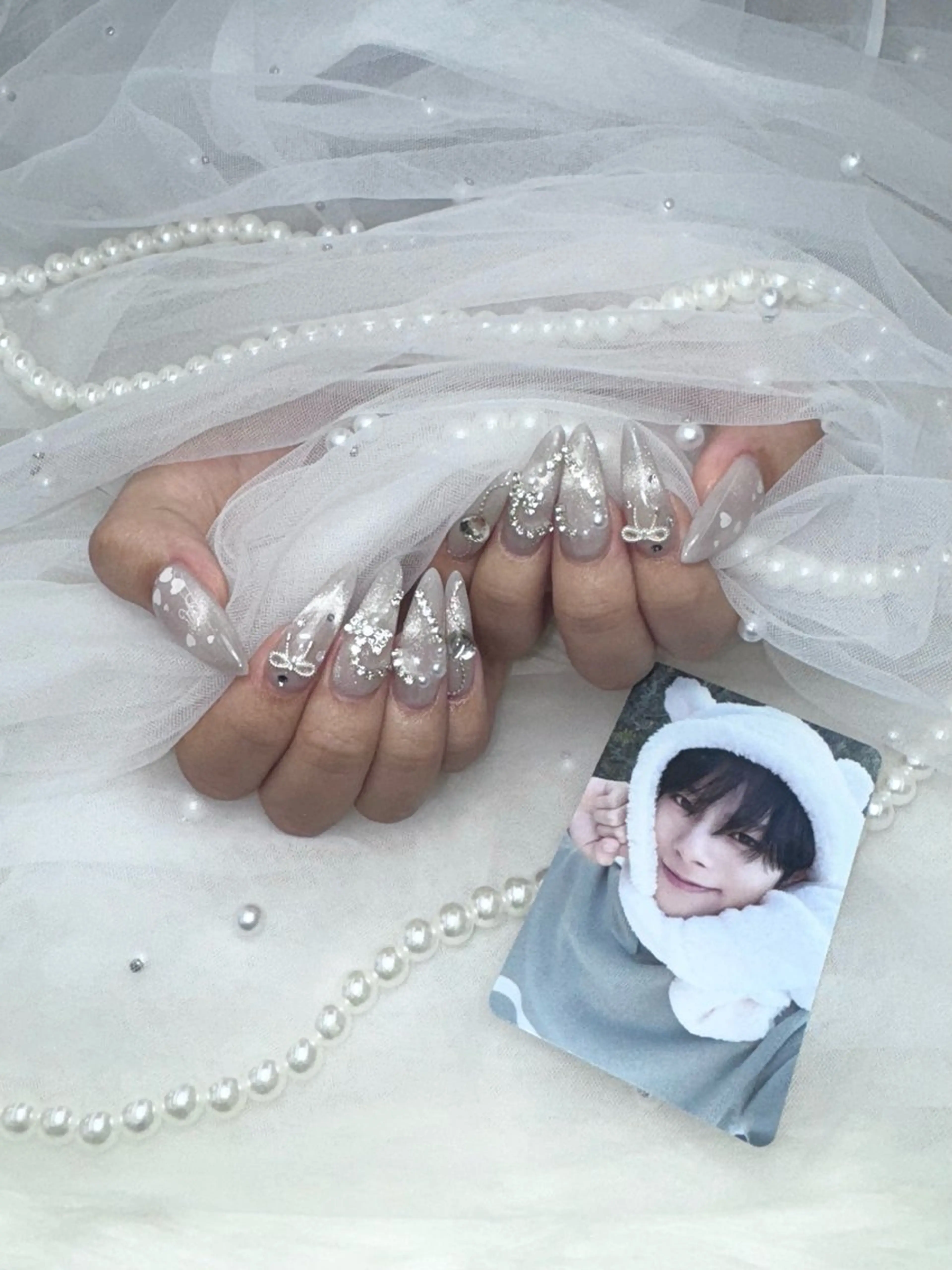 ネイル ハート ハンドネイル ALPHA. Ayano𝜗𝜚のネイルデザイン