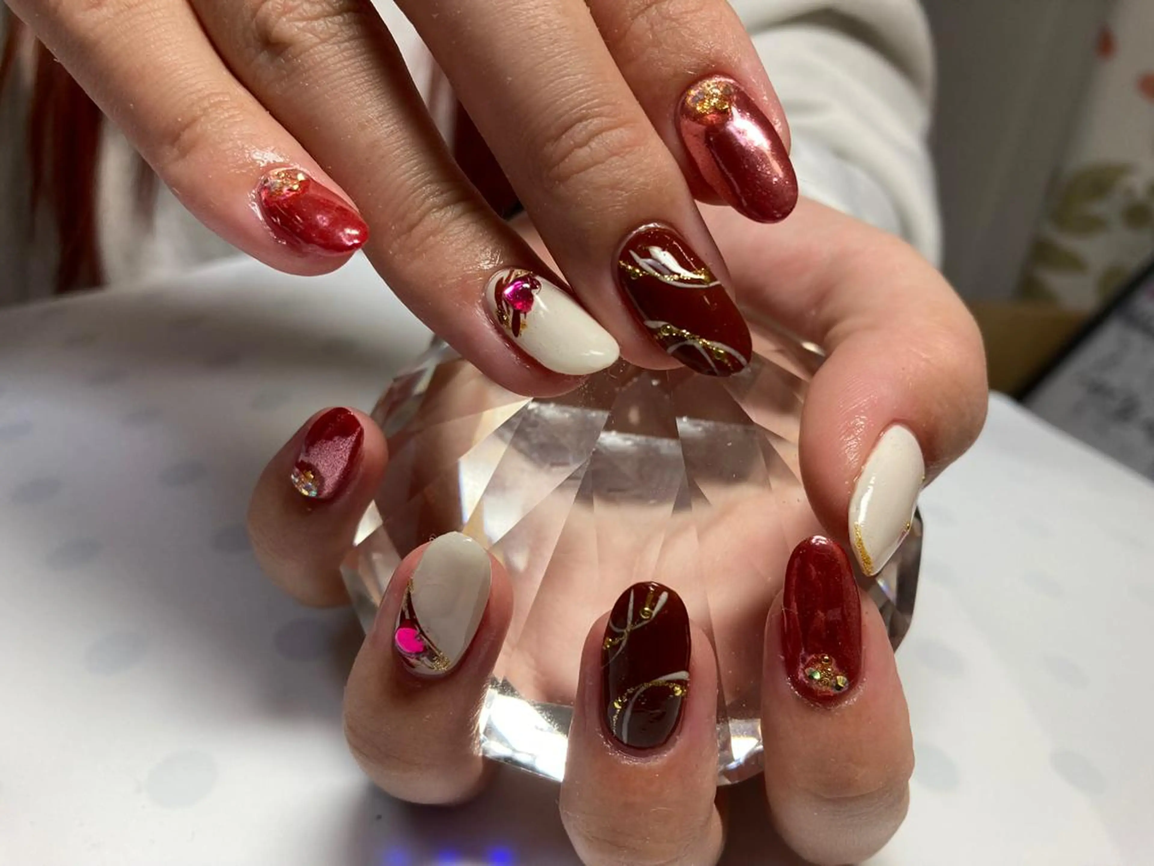 ミディアム ネイル nail yukkoのネイルデザイン