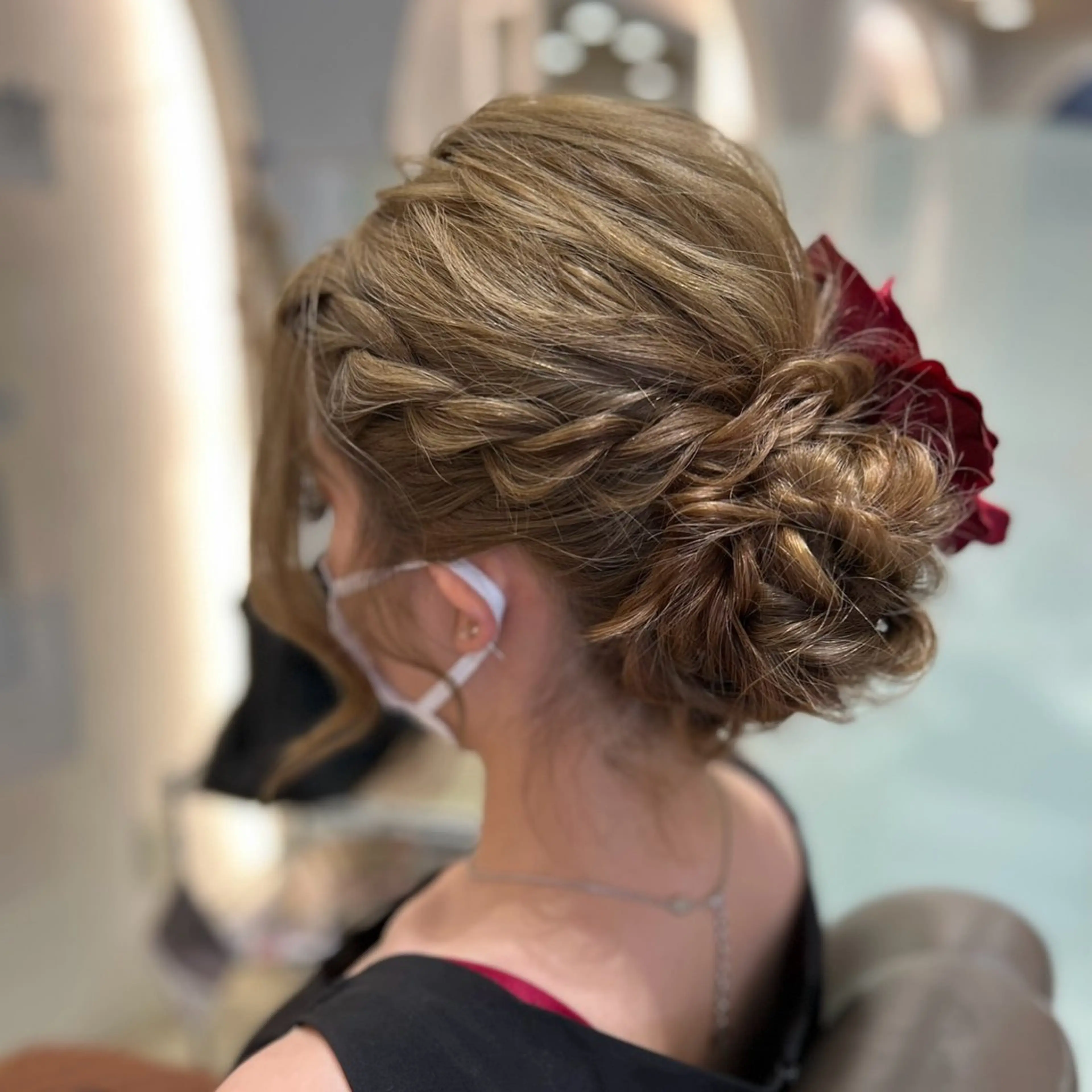 ヘアセット【アップ】【編みおろし】の写真