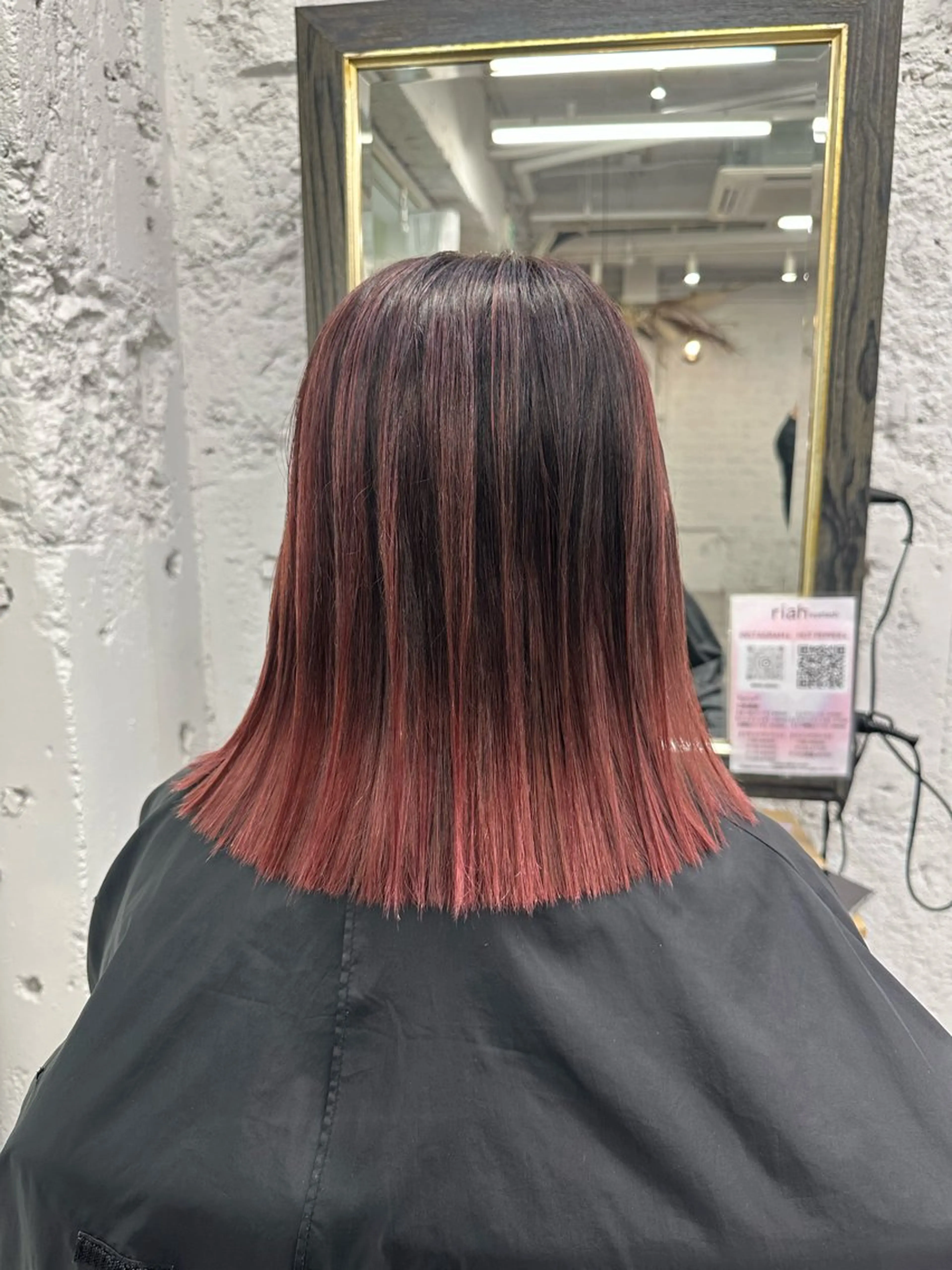 ミディアム カラー ヘアアレンジ カット ヘアカラー トリートメント 久米 治仁のヘアスタイル