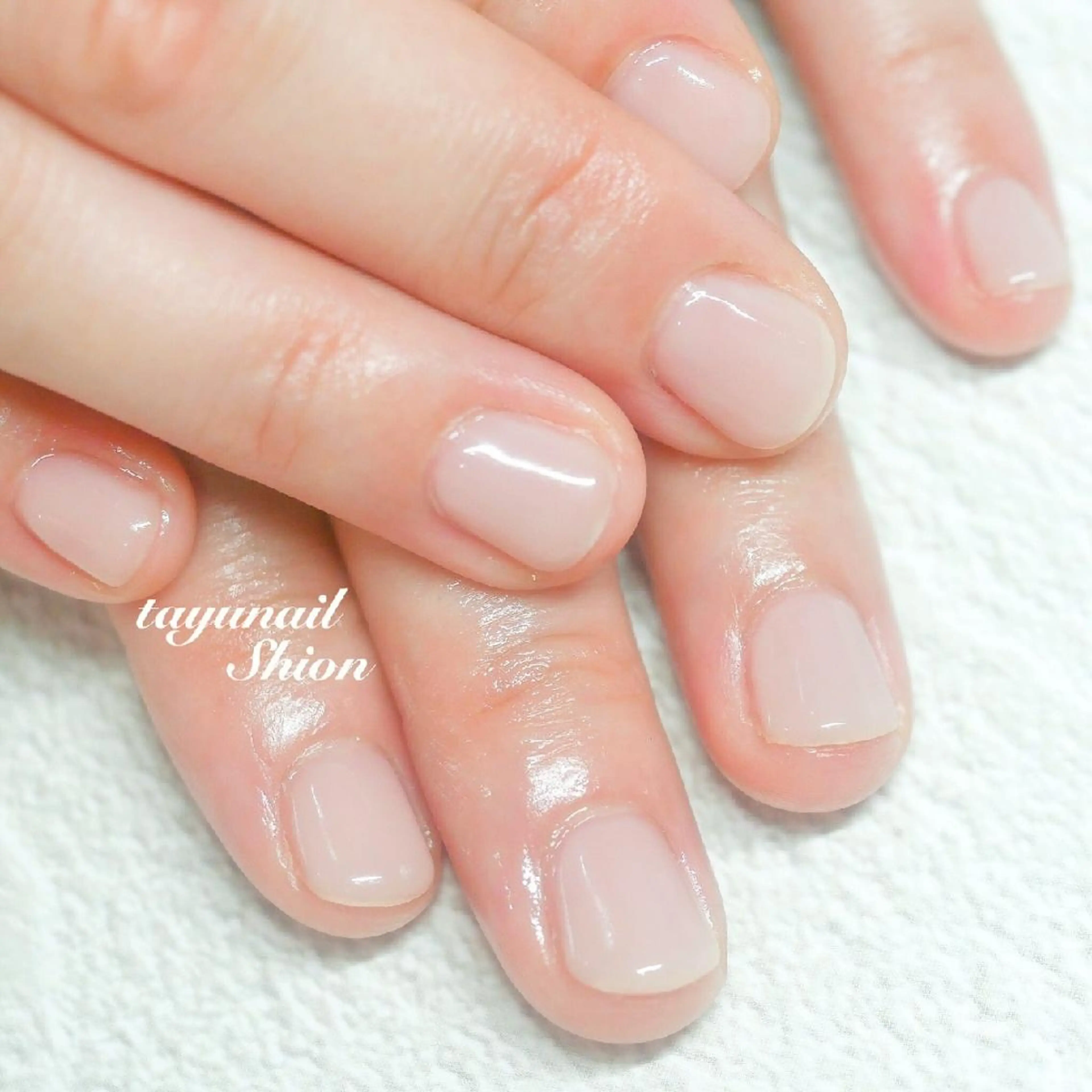 ネイル ブルー ジェルネイル 氷ネイル・うるうるネイル オフィスネイル パラジェル ネイルサロン・ネイルスクール　たゆnail所属・ネイルサロン 【たゆnail】のネイルデザイン