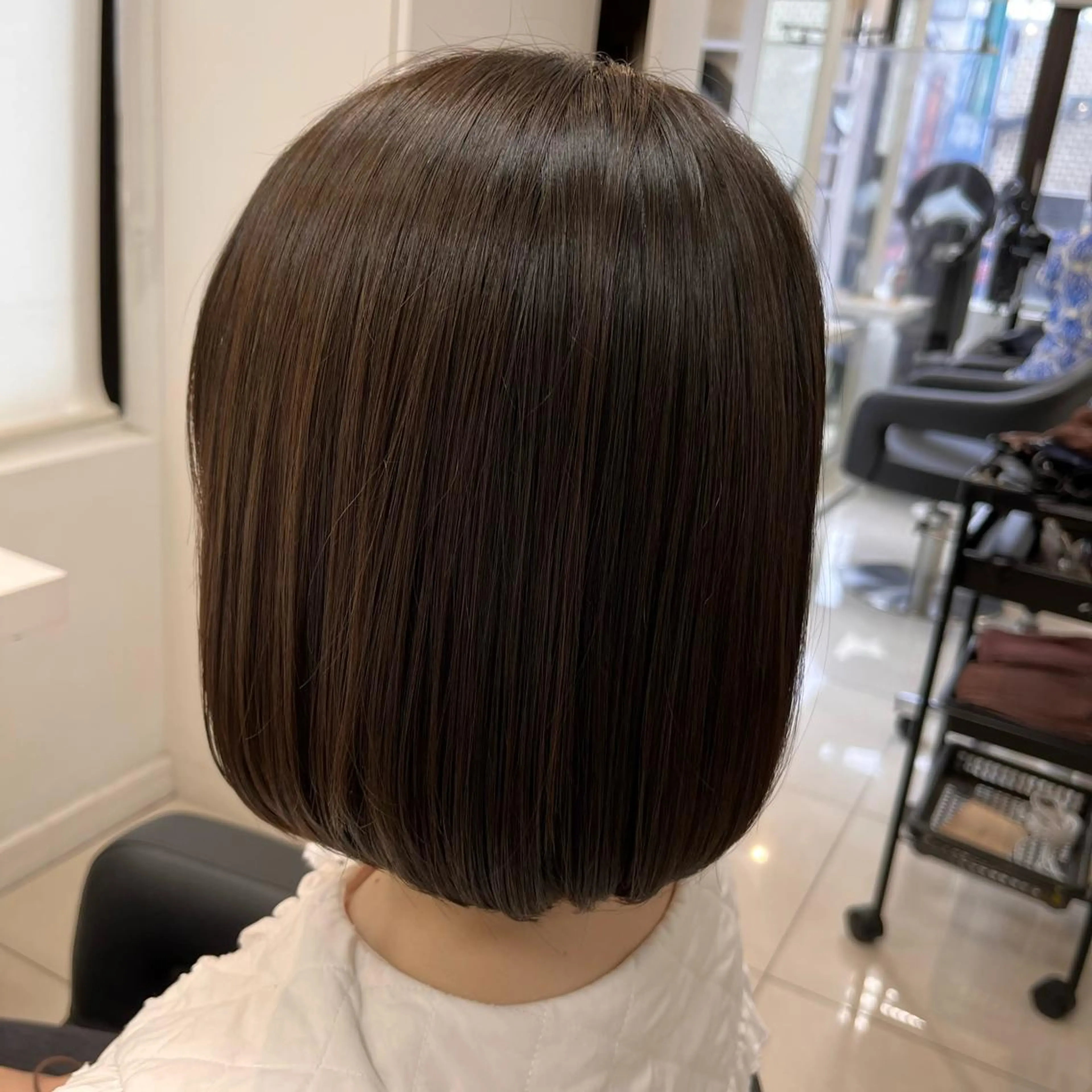 ショート ボブ カット 【センターパート/ マッシュ】ryokaのヘアスタイル