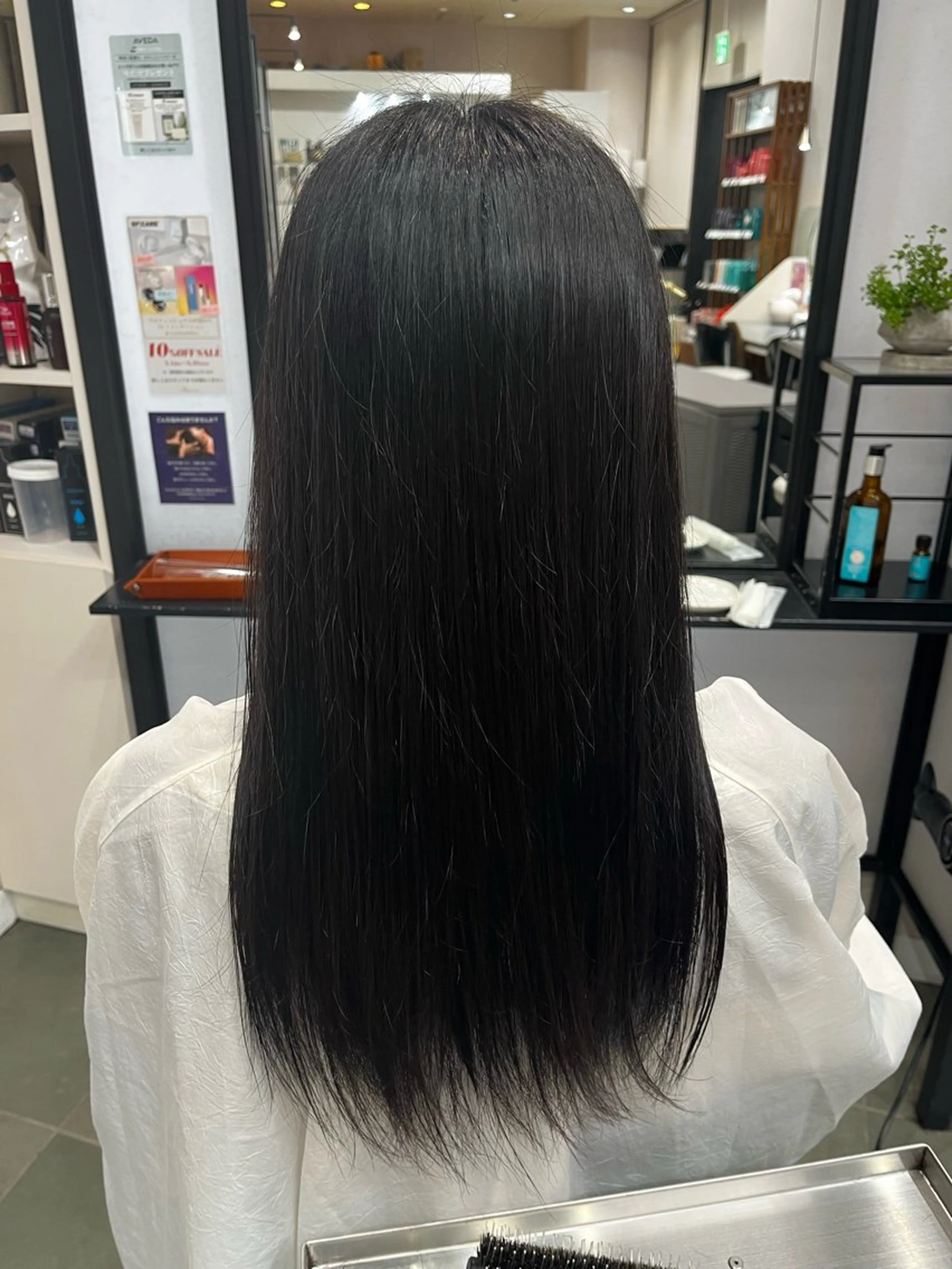 ロング 縮毛矯正 中迫 航成のヘアスタイル