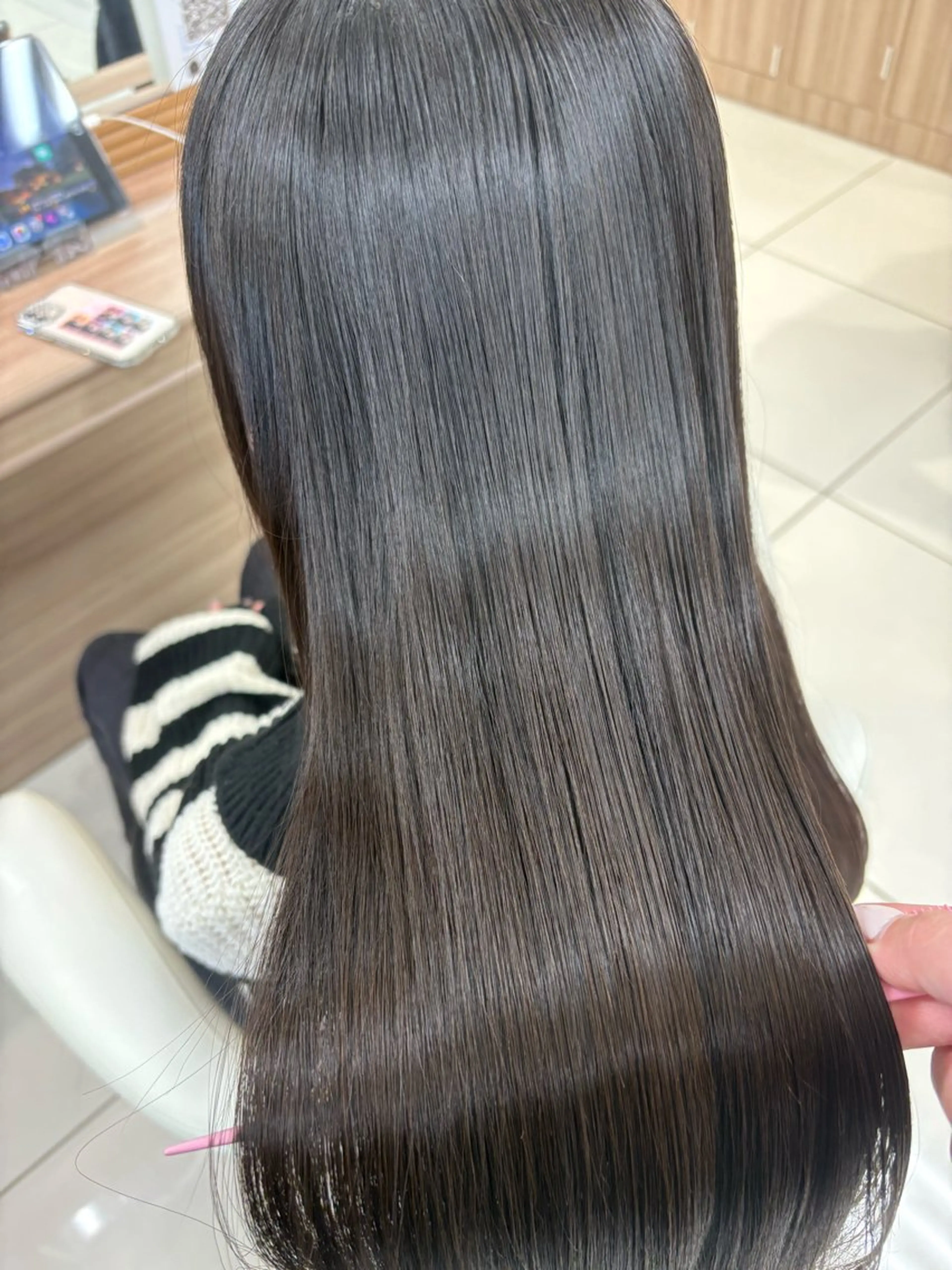 ロング パーマ 縮毛矯正 トリートメント SONOKA 🦋のヘアスタイル