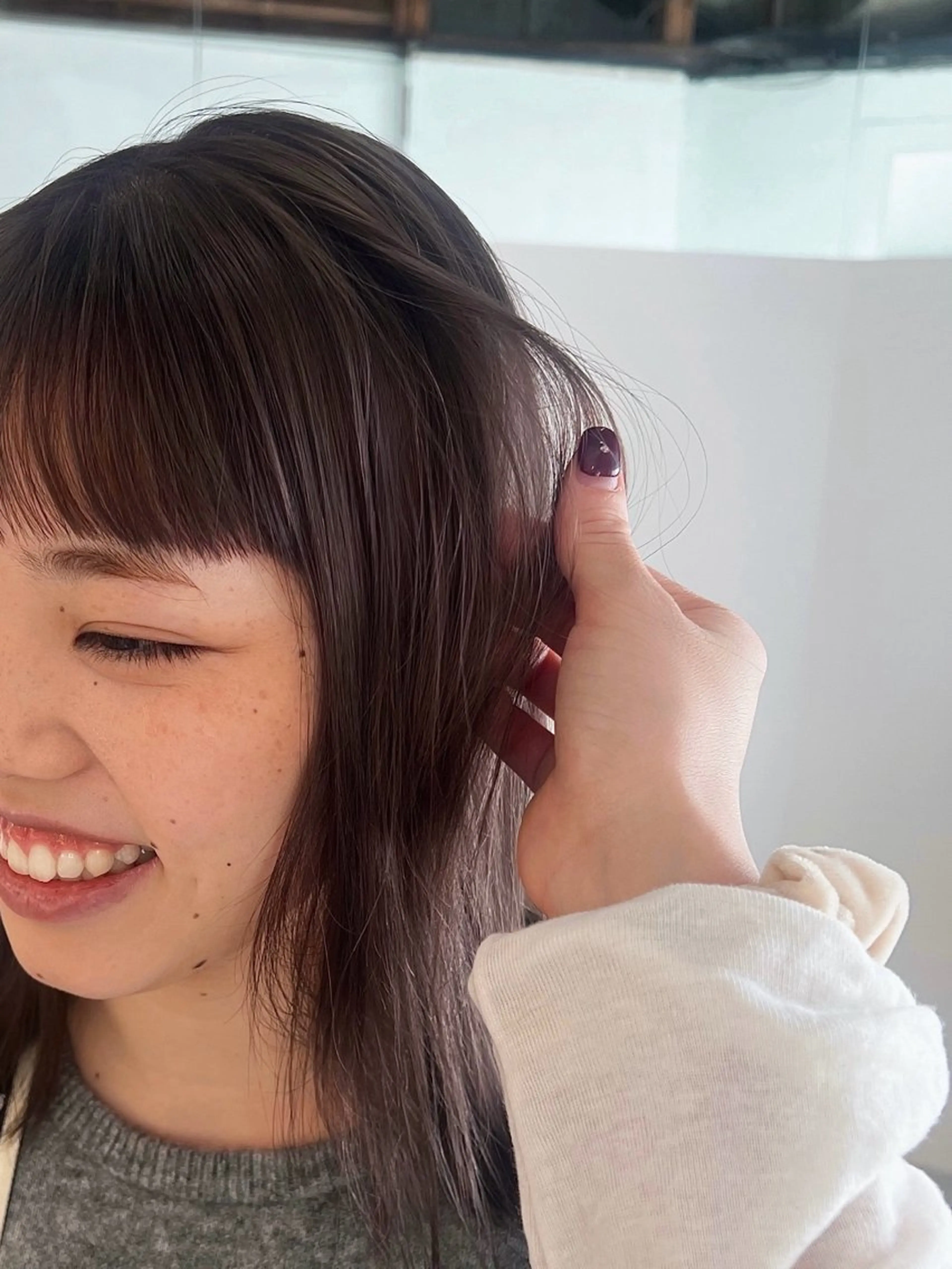 カラー ベージュカラー ヘアカラー the hinc所属・miyu /大阪 /レイヤーカットのヘアスタイル