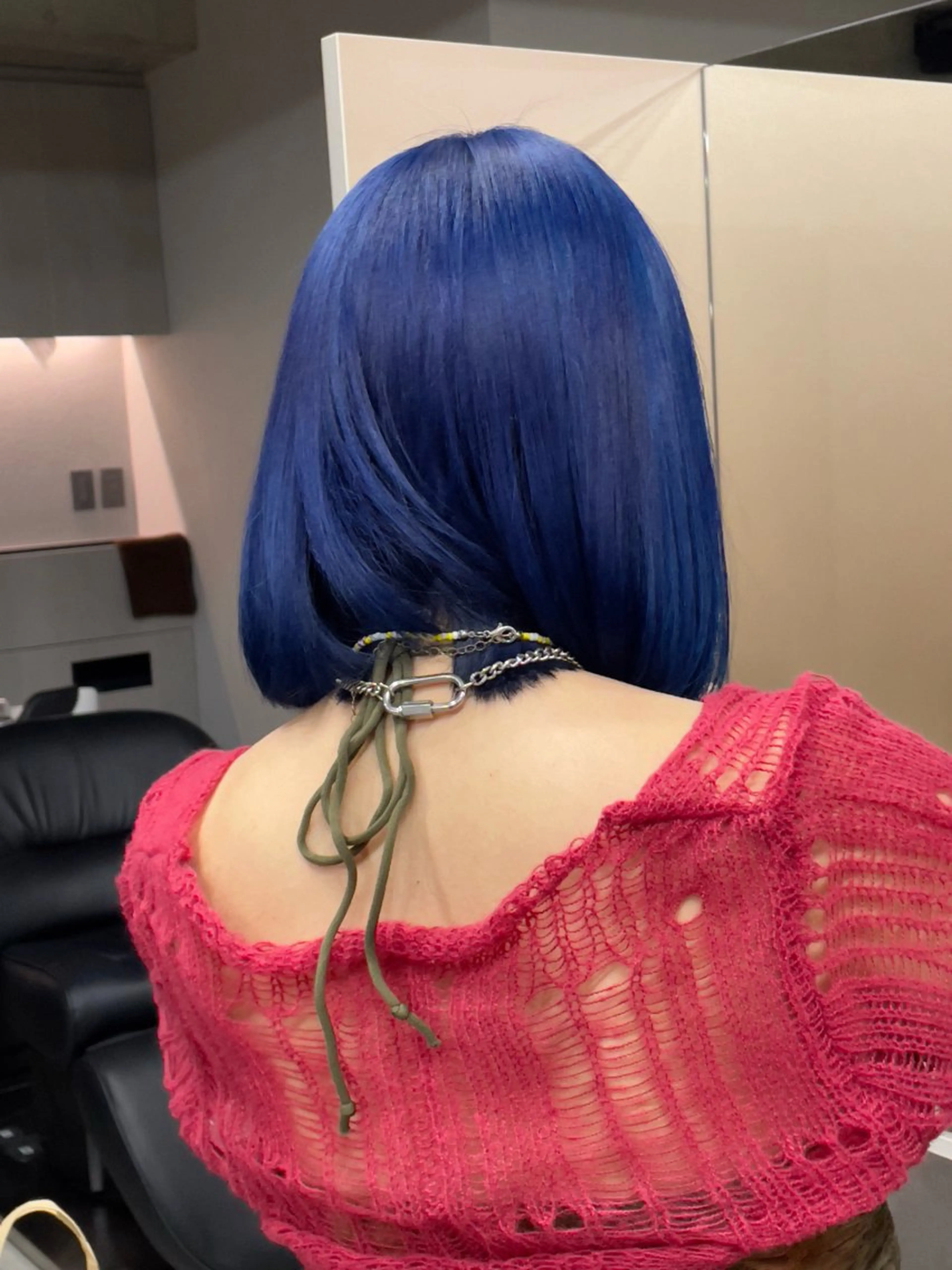 ミディアム カラー レイヤーカット/ パーマ‪/表参道のヘアスタイル