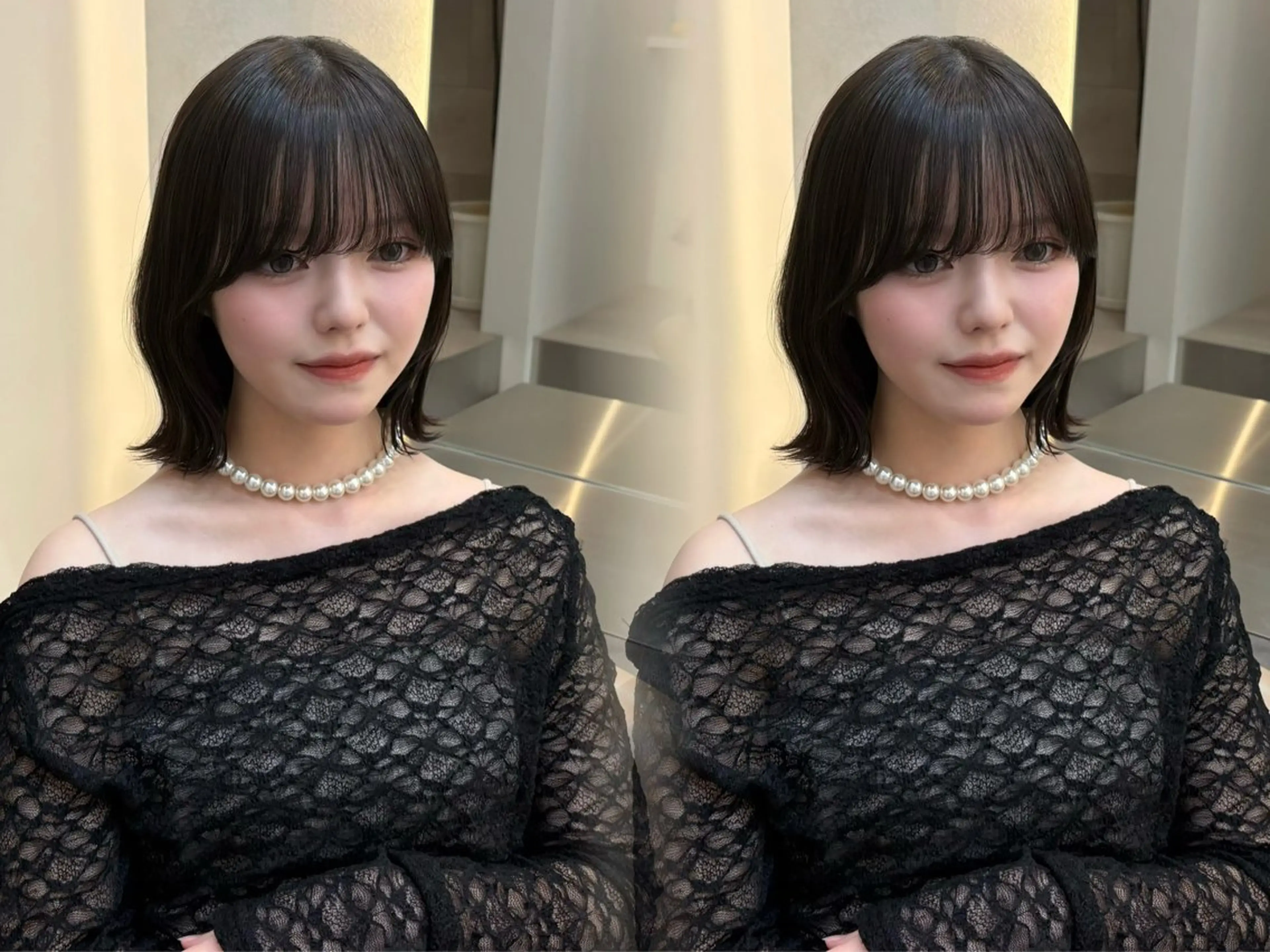 🎀ミニモ限定🎀韓国風カット🩷➕髪質改善3stepトリートメント🩰‎超音波アイロン付き❕の写真