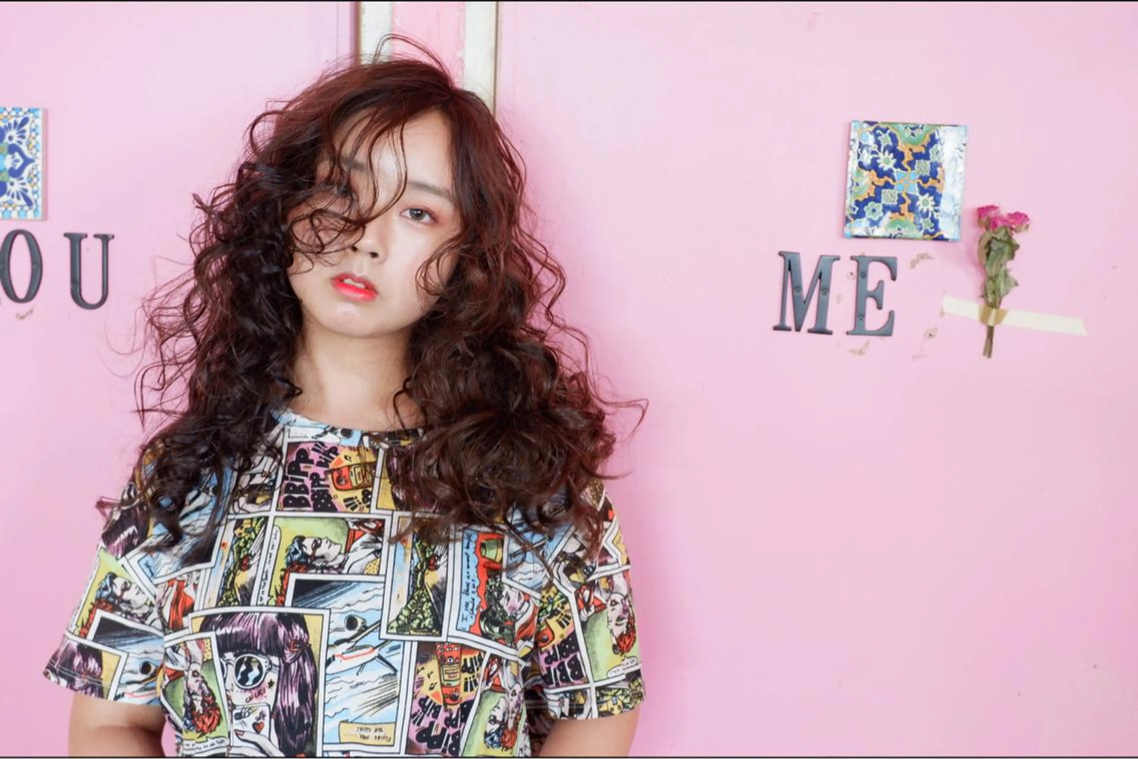 セミロング カラー セミロングパーマ 横浜🍒ルーツカラー エクステ／RIEのヘアスタイル