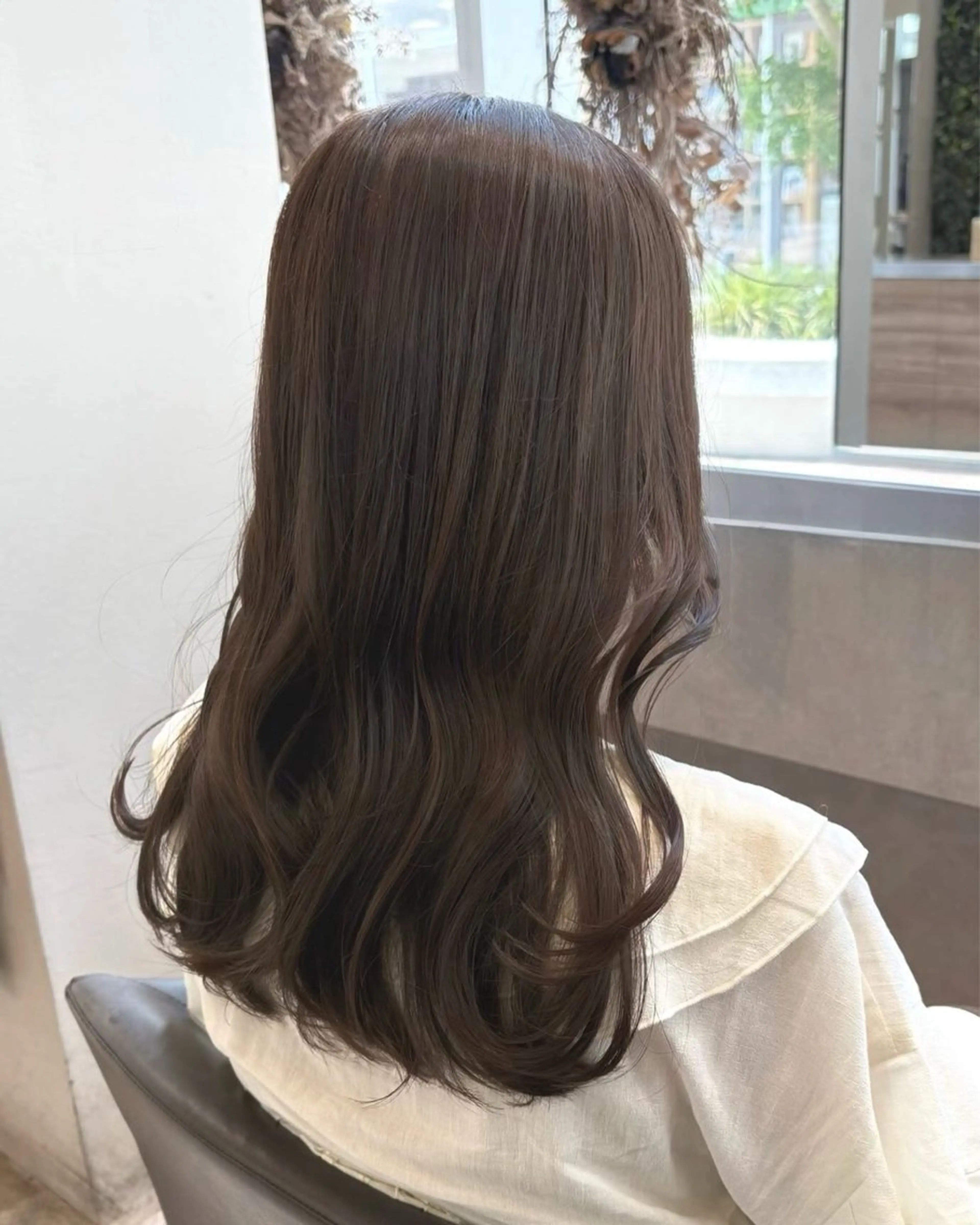 セミロング カット ヘアカラー 透明感カラー♡ Mahoのヘアスタイル
