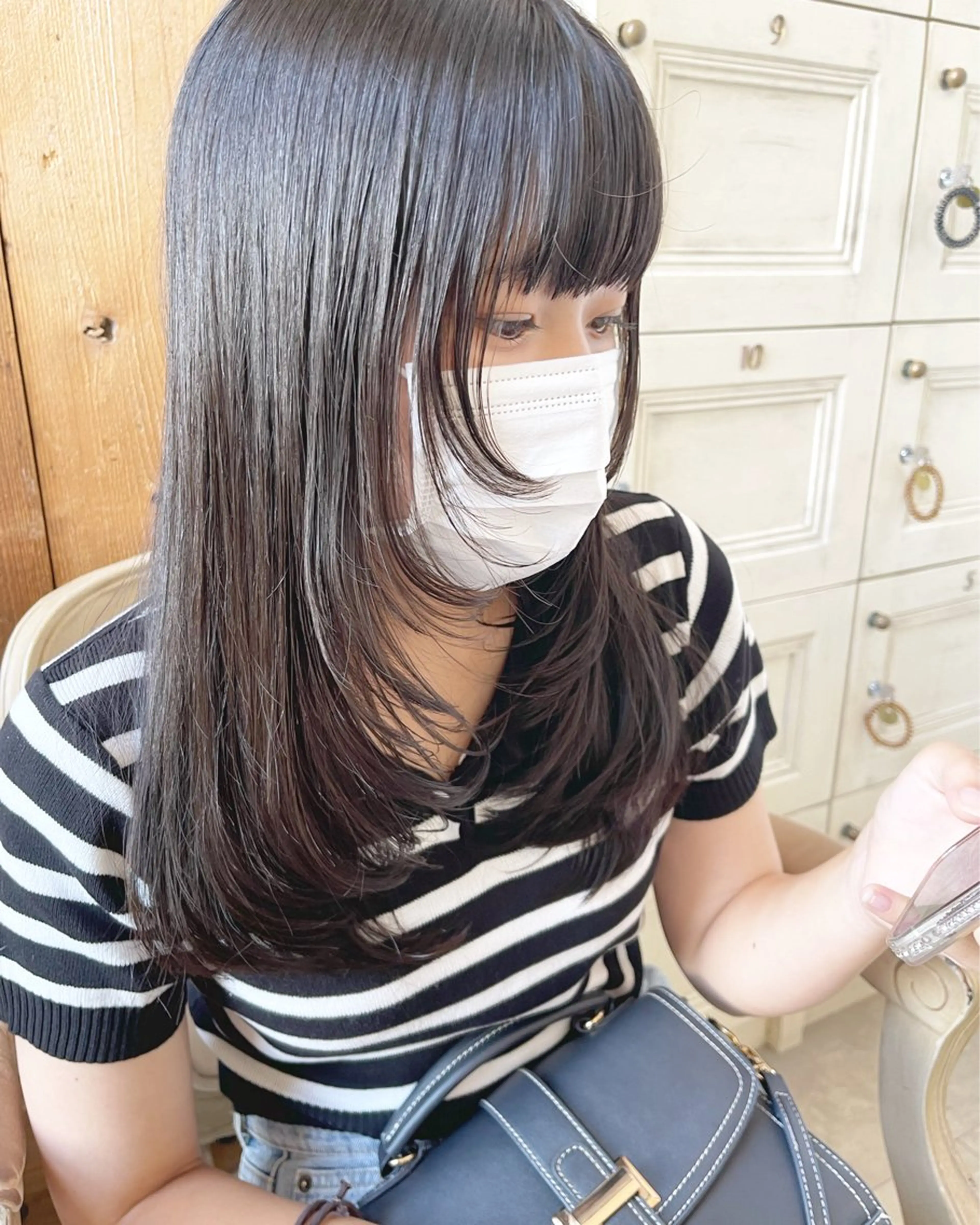 セミロング 剣持友希/ifh iizuka/高崎のヘアスタイル