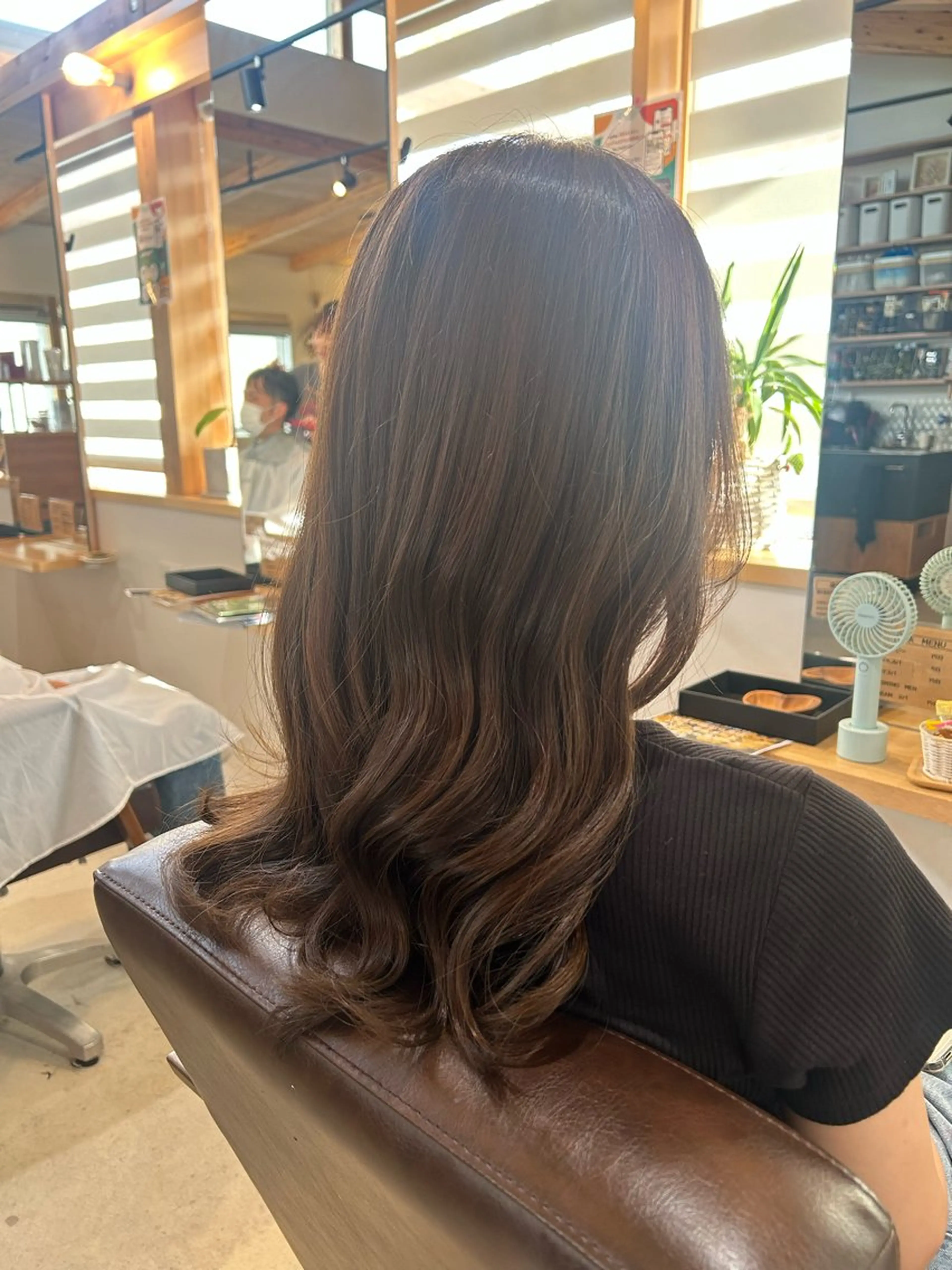 ロング チョコレートブラウン JuJu (orange)のマツエク・マツパデザイン