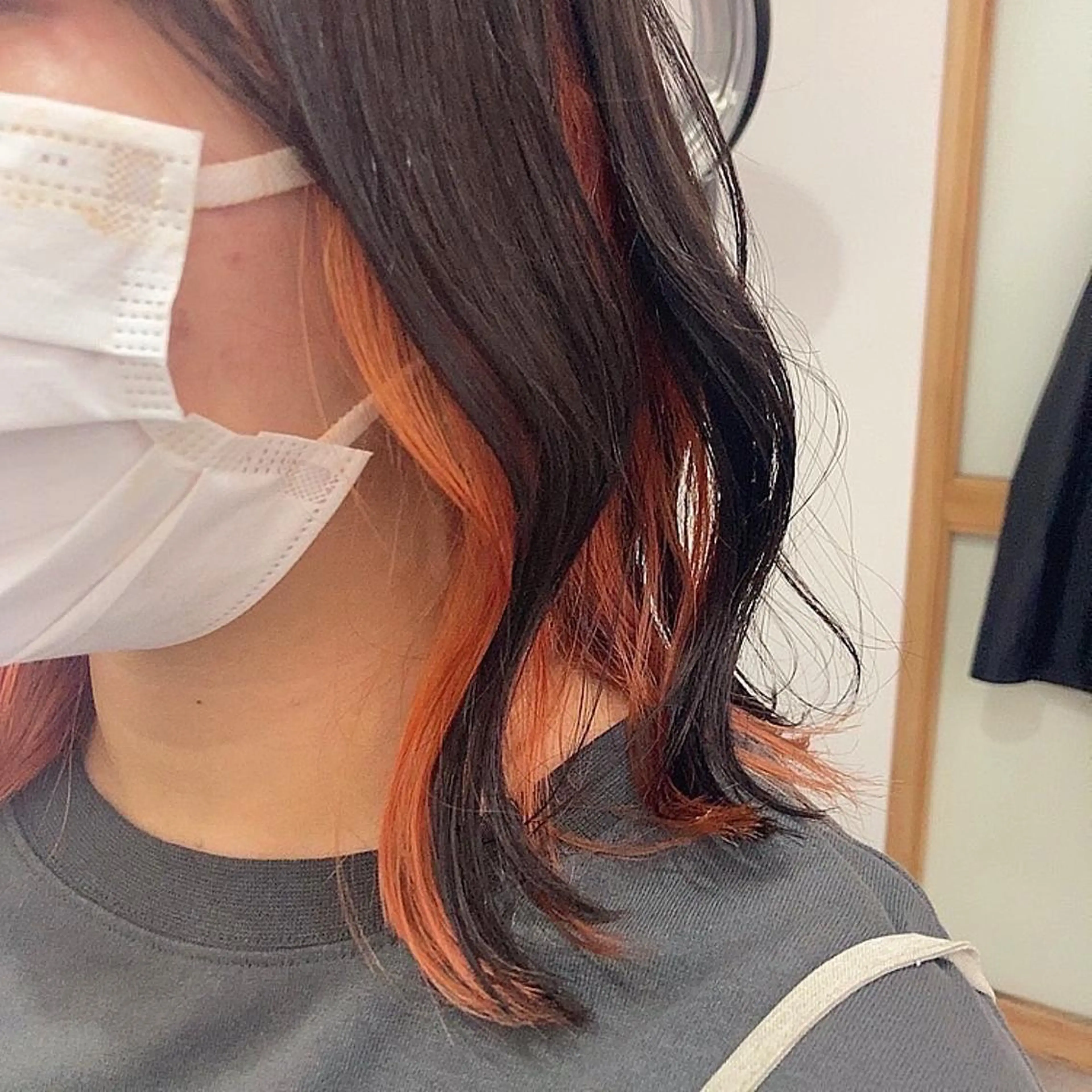 セミロング カラー インナーカラー 髪質改善/艶カラー/ 縮毛矯正🫟ダイキのヘアスタイル