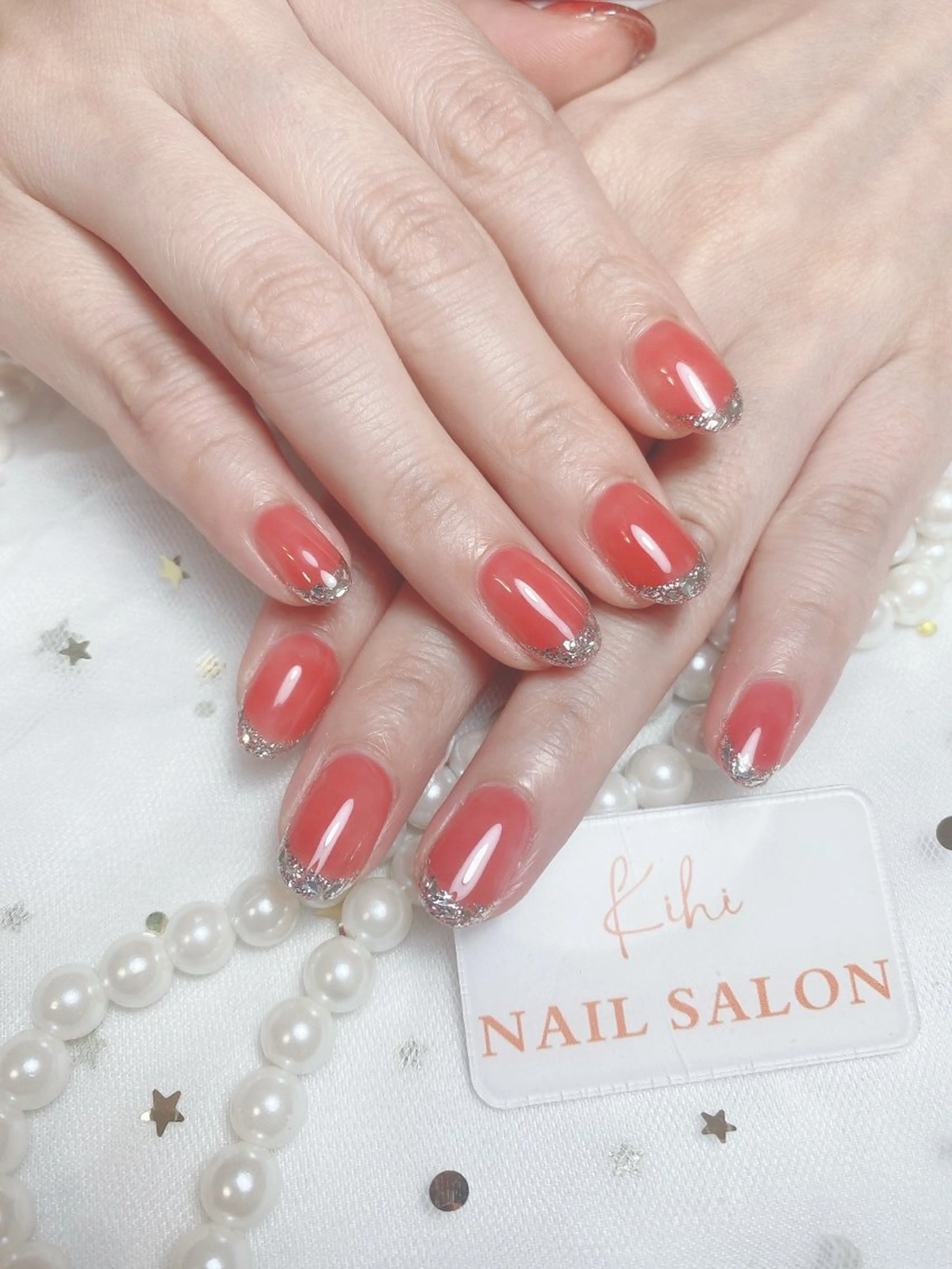 ネイル アートネイル フレンチネイル ジェルネイル グラデーション 韓国ネイル ハンドネイル 💕鈴木ユリ パラジェル/オフ無料のネイルデザイン