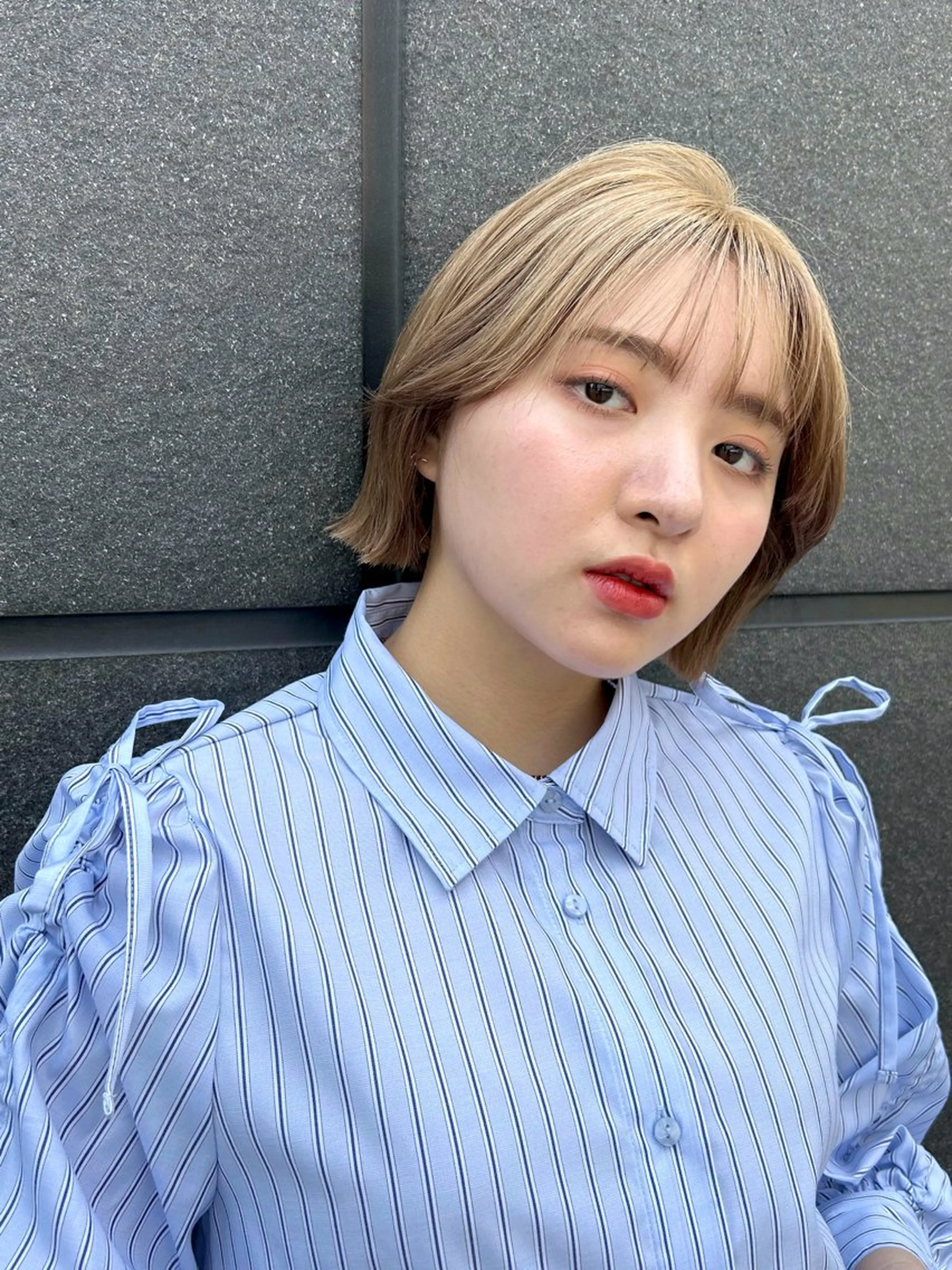 ショート カラー ベージュカラー ハイトーンカラー ボブ 透明感/ダブルカラー /kazui🐈のヘアスタイル