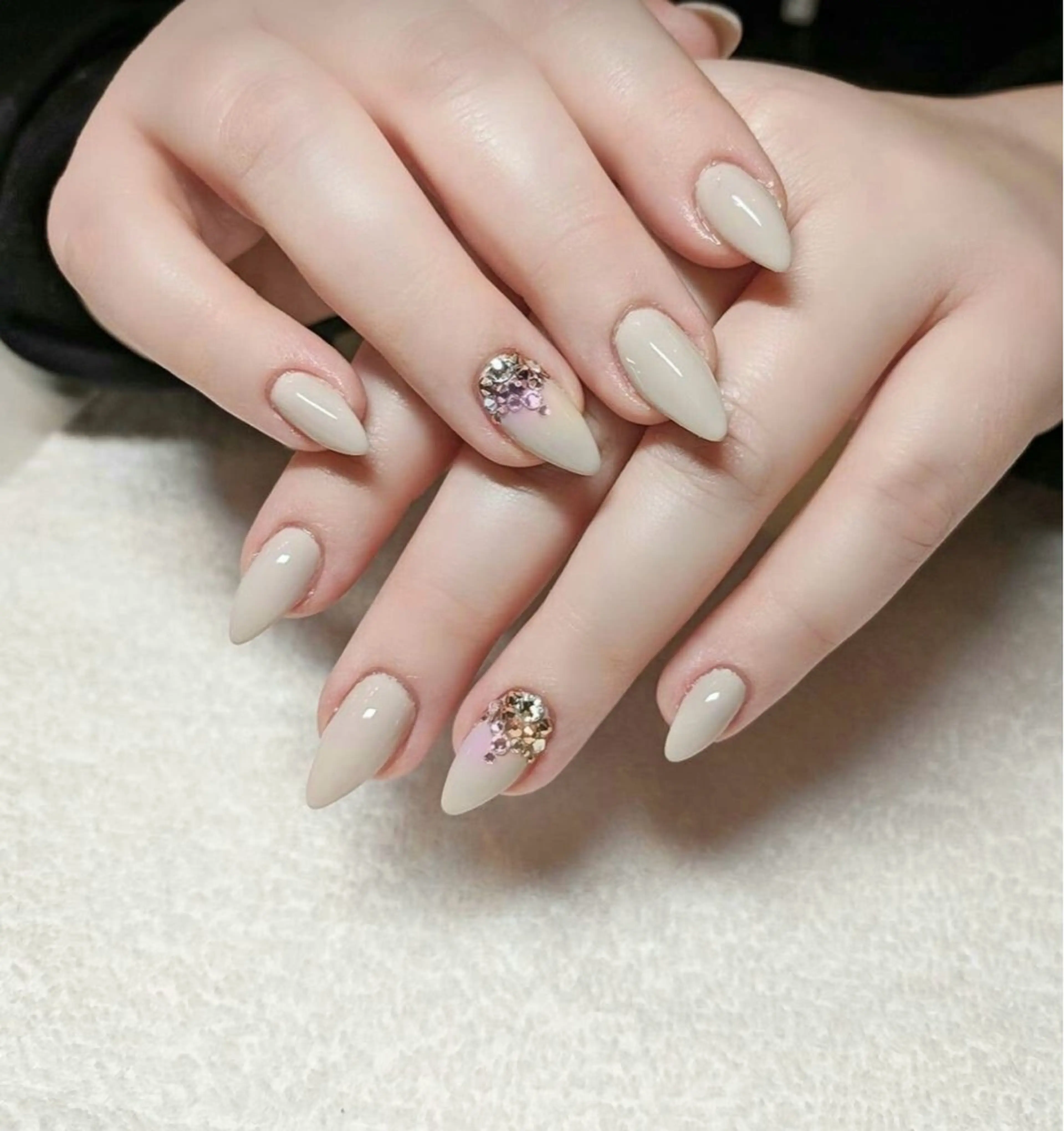 ネイル 韓国ネイル 持ち込み ニュアンスネイル ネイルチップ ハンドネイル TABI ANA.CHUOのネイルデザイン