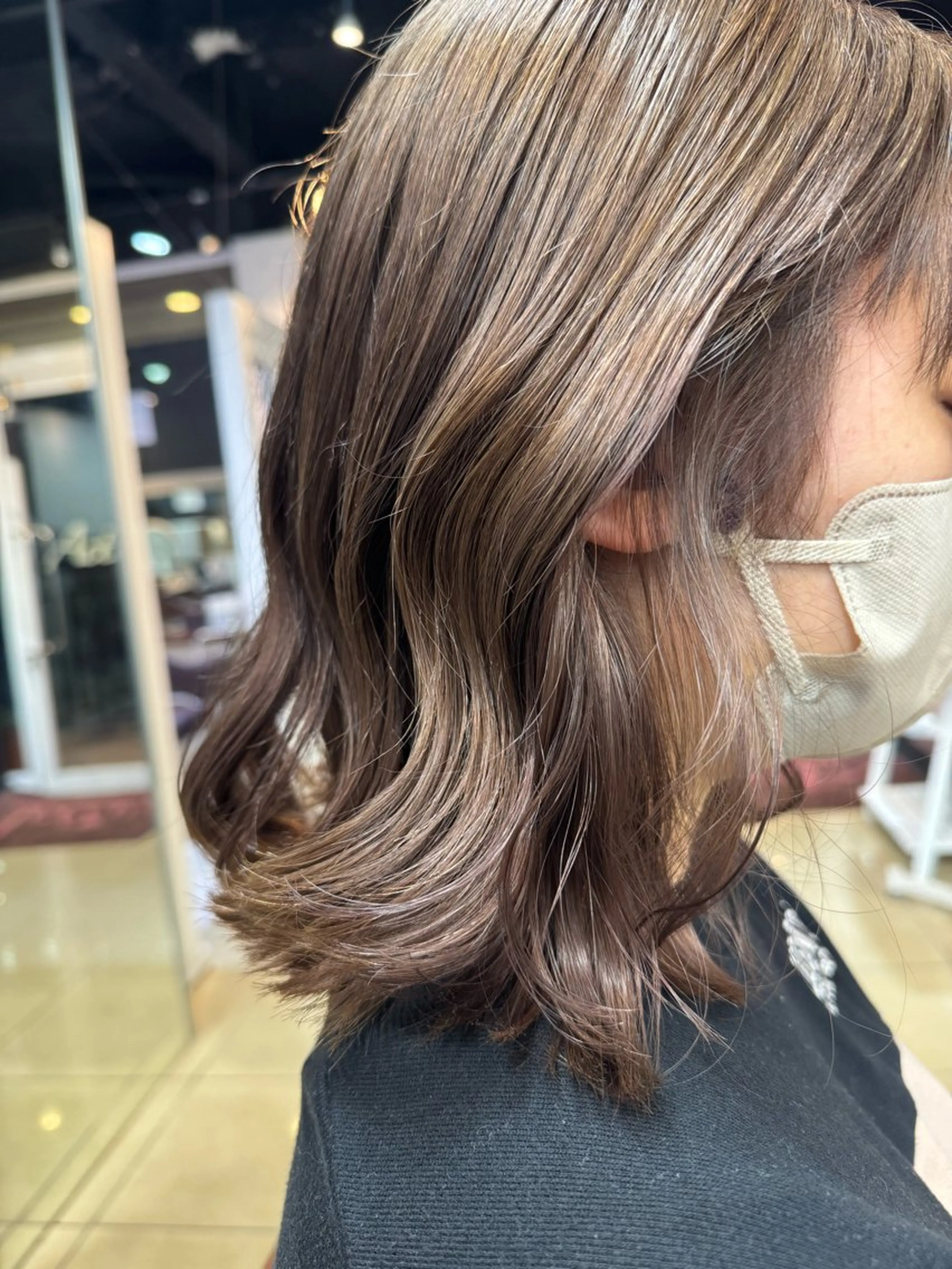 ミディアム カラー ブリーチ Active西新井店 【宗形 真帆】のヘアスタイル