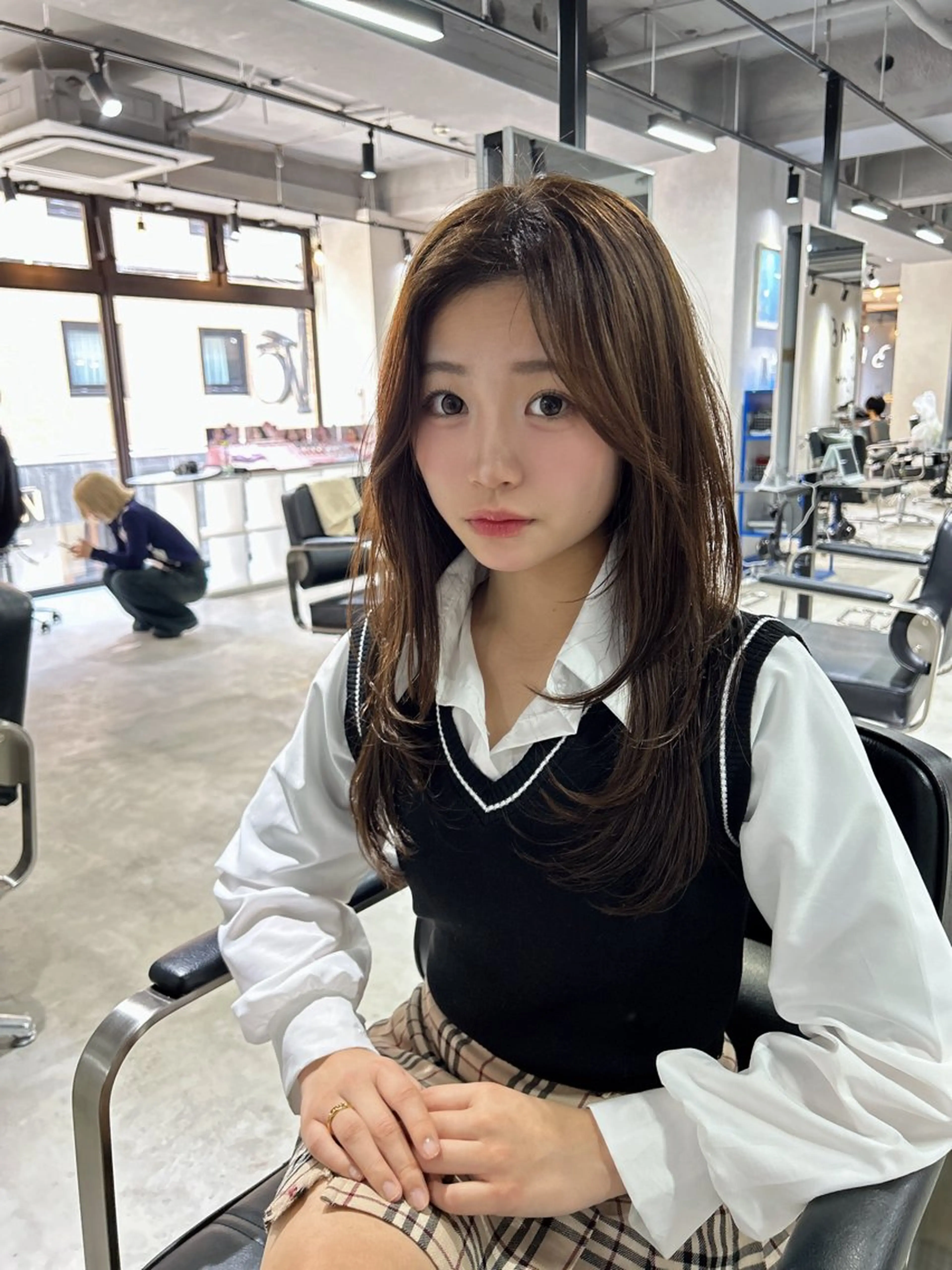 ロング レイヤーカット 髪質改善大阪/ 酸性縮毛矯正/ゆうとのヘアスタイル