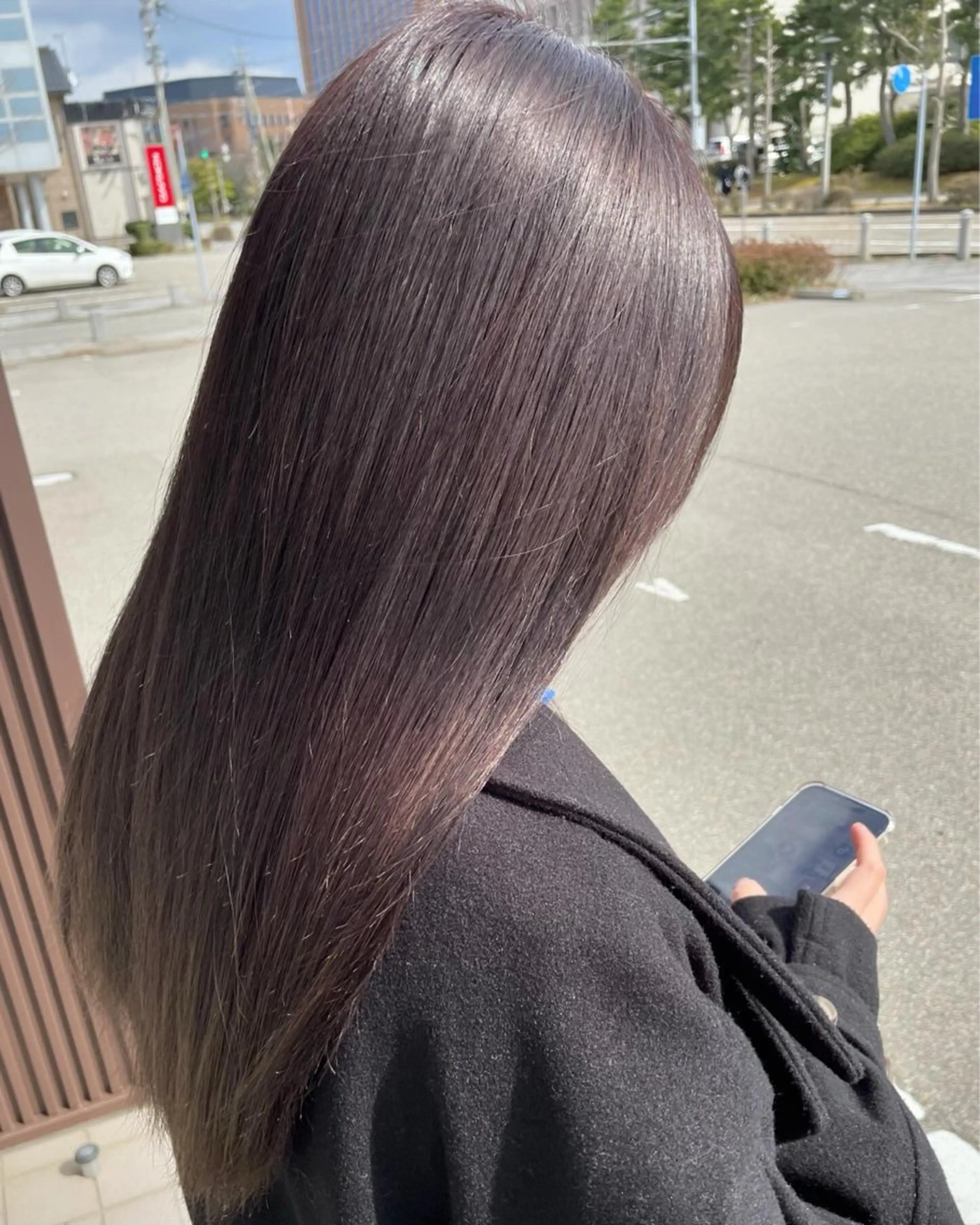 セミロング カラー パープルカラー ヘアカラー トリートメント scene自由が丘所属・自由が丘/メンズ/ ボブ/田丸のヘアスタイル