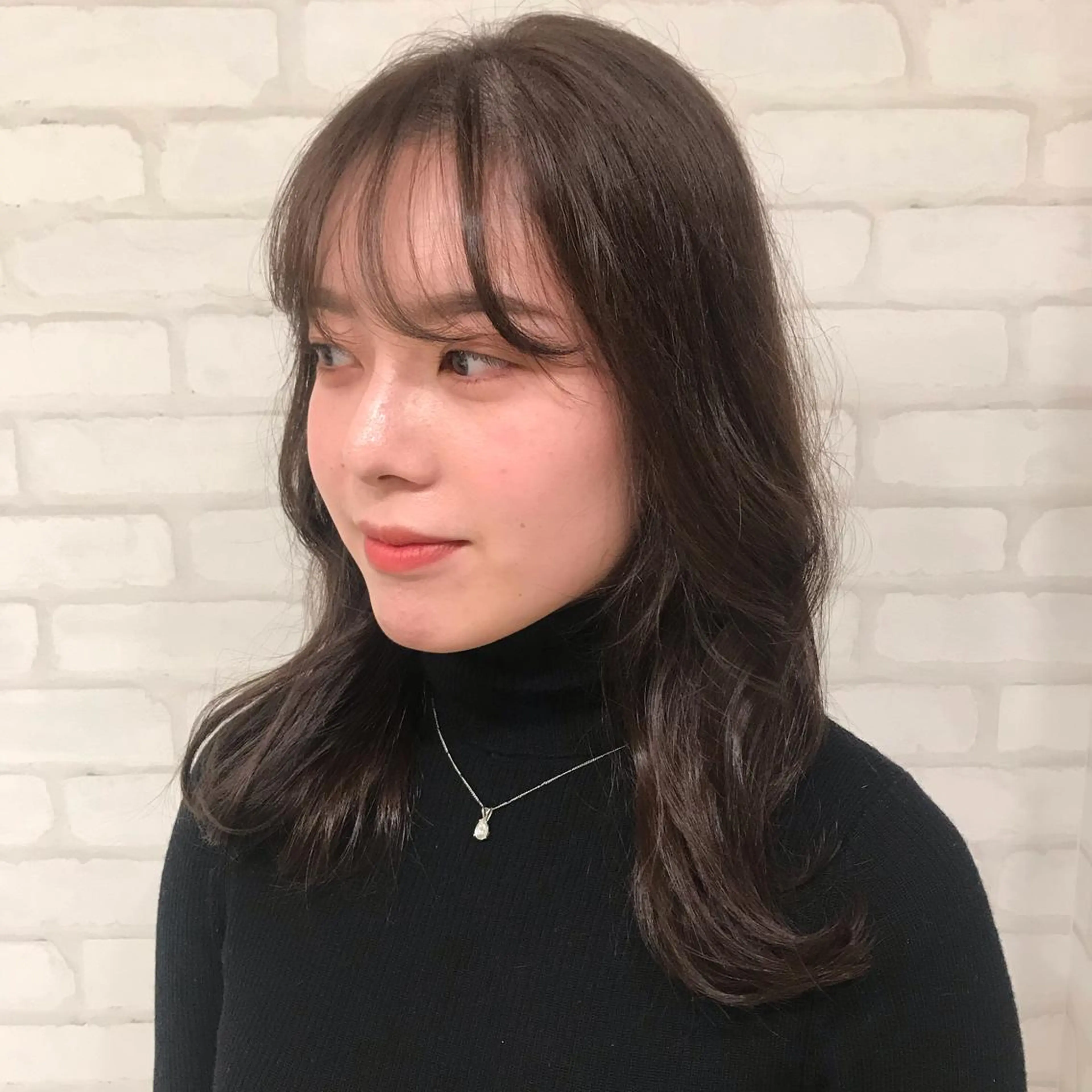 ミディアム カラー 透明感カラー イルミナカラー オレンジ abilita AZUSAのヘアスタイル