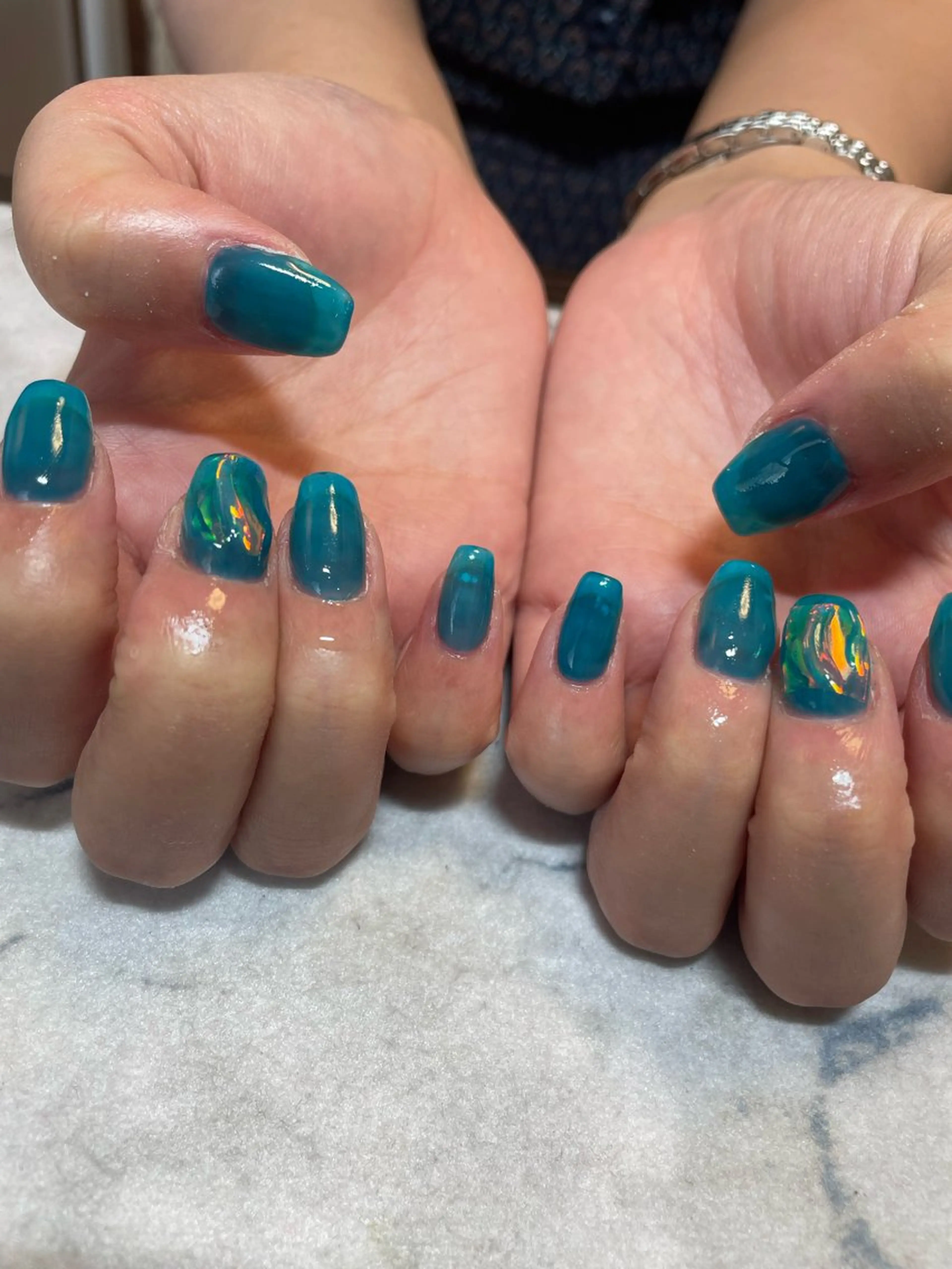 ネイル 氷ネイル・うるうるネイル シンプルネイル ネイルサロン Daonのネイルデザイン