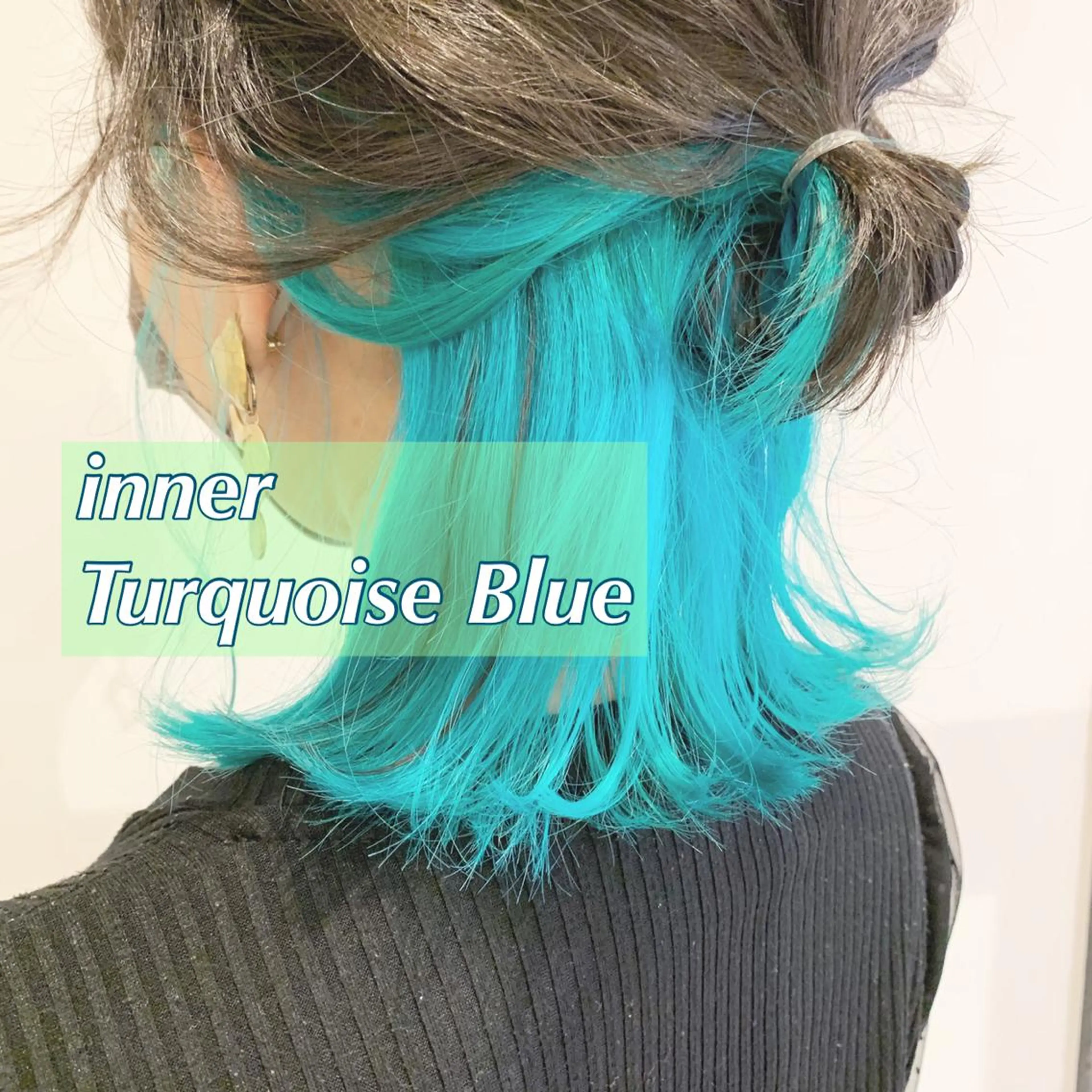 ショート カラー ブリーチ ブルーカラー インナーカラー ショートヘア カット ヘアカラー Kana 🍋 ハイトーン【高円寺】のヘアスタイル