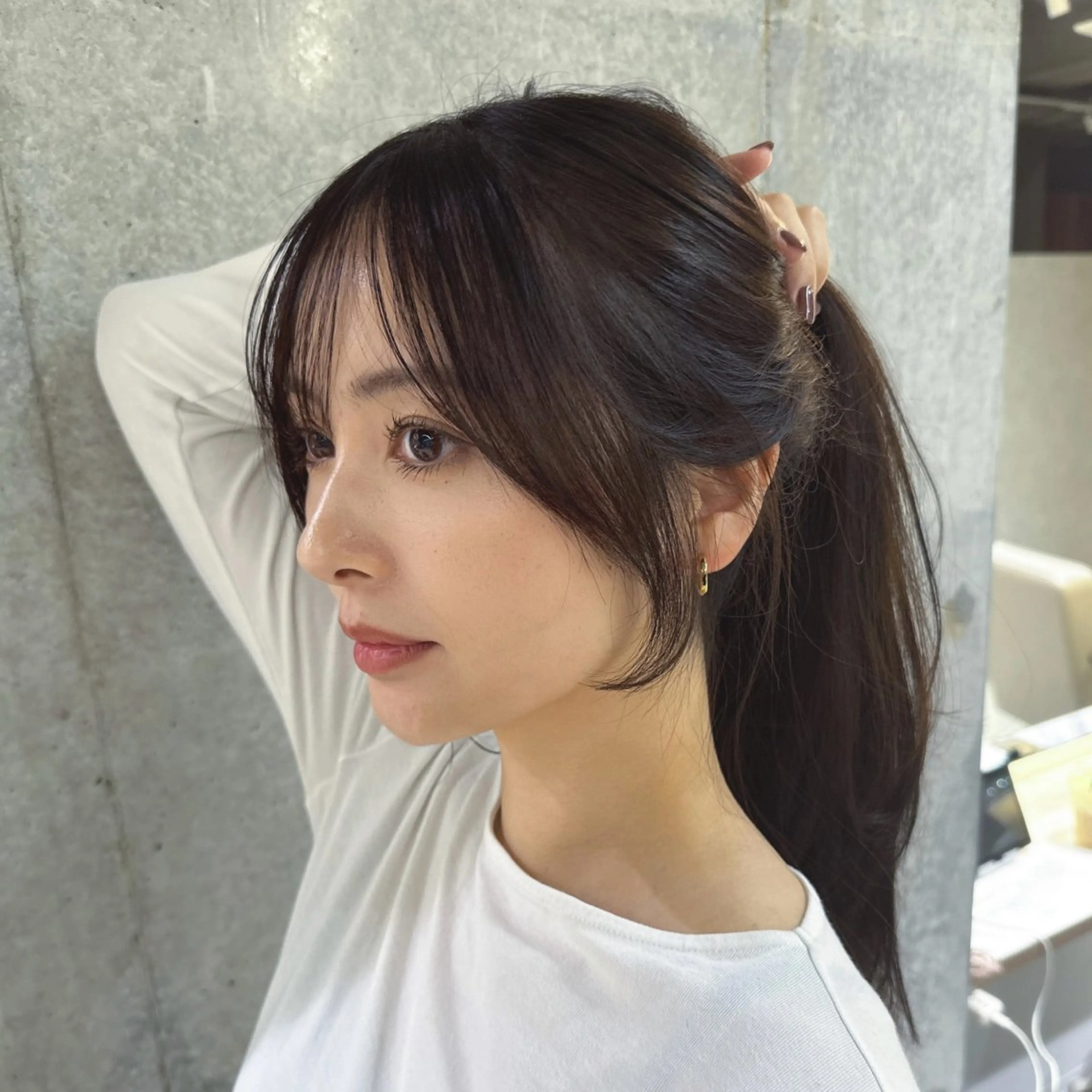 ロング 顔周りカット 韓国風ヘア レイヤーカット カット ヘアカラー トリートメント 🦋トレンドヘア🦋 竹内克弥のヘアスタイル