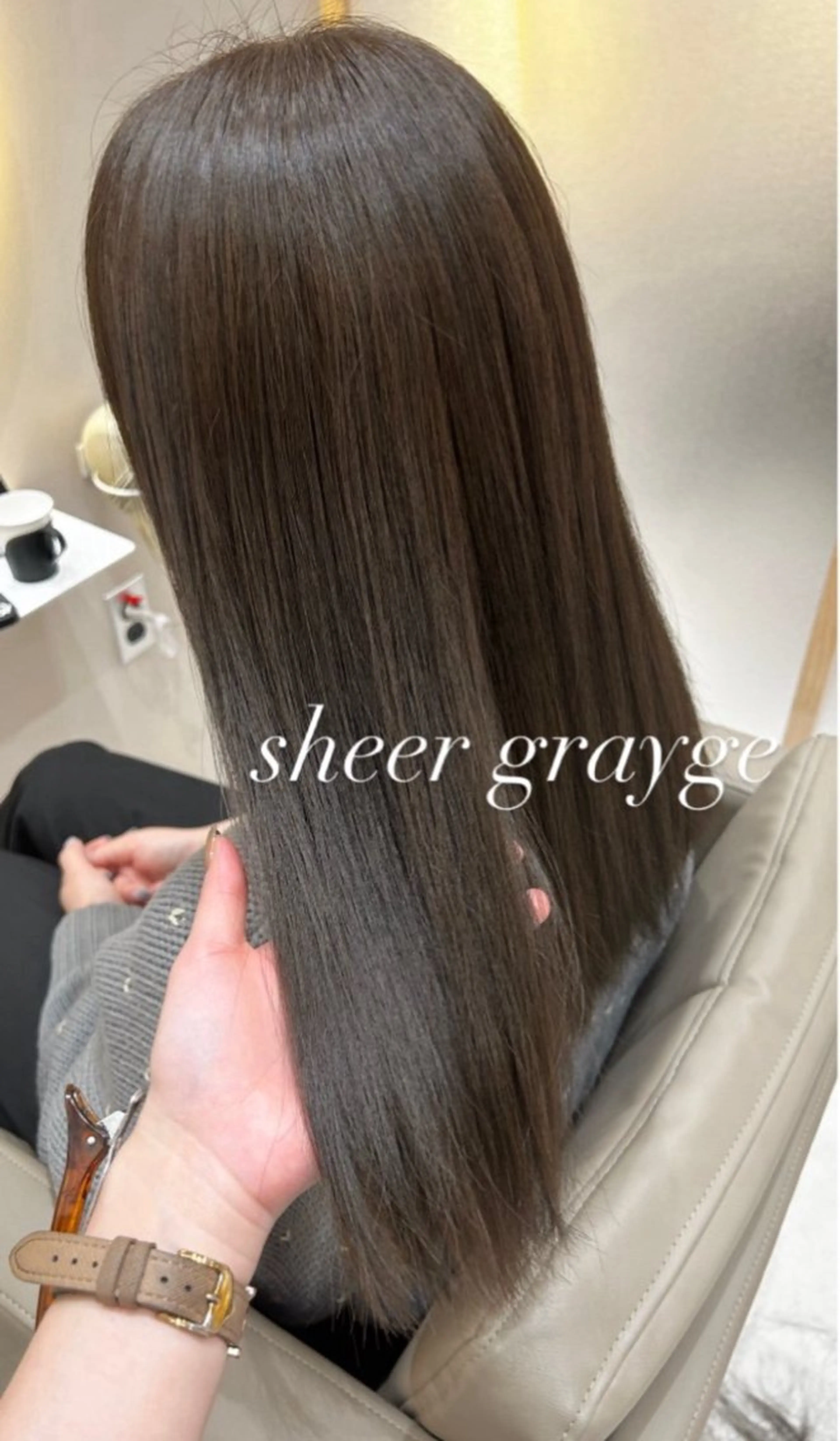 セミロング カラー カット ヘアカラー トリートメント 🫧赤み消しカラー nanami🫧のヘアスタイル