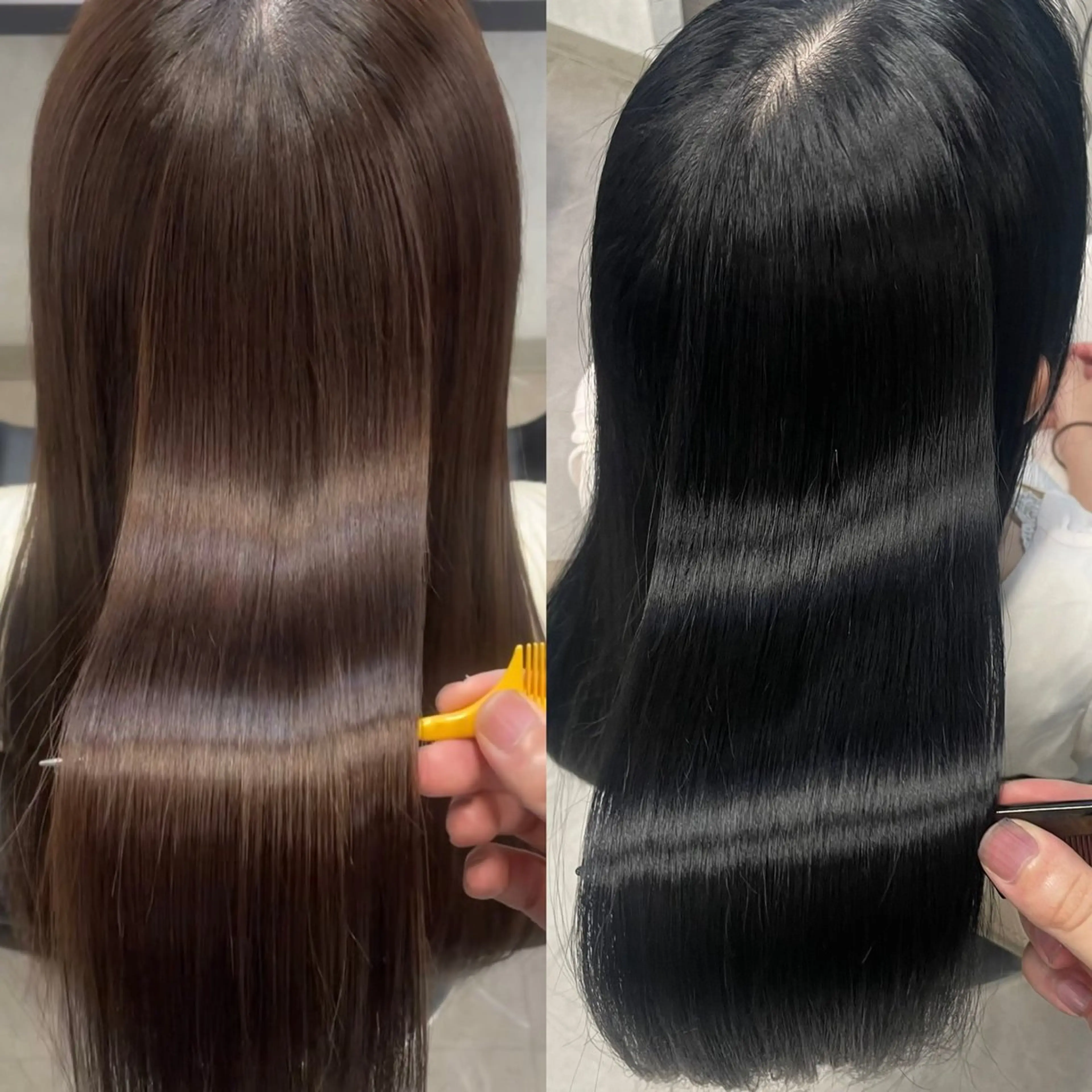 ロング カット ヘアカラー 縮毛矯正 トリートメント XYZ所属・縮毛矯正/髪質改善 韓国風/MIKIYAのヘアスタイル