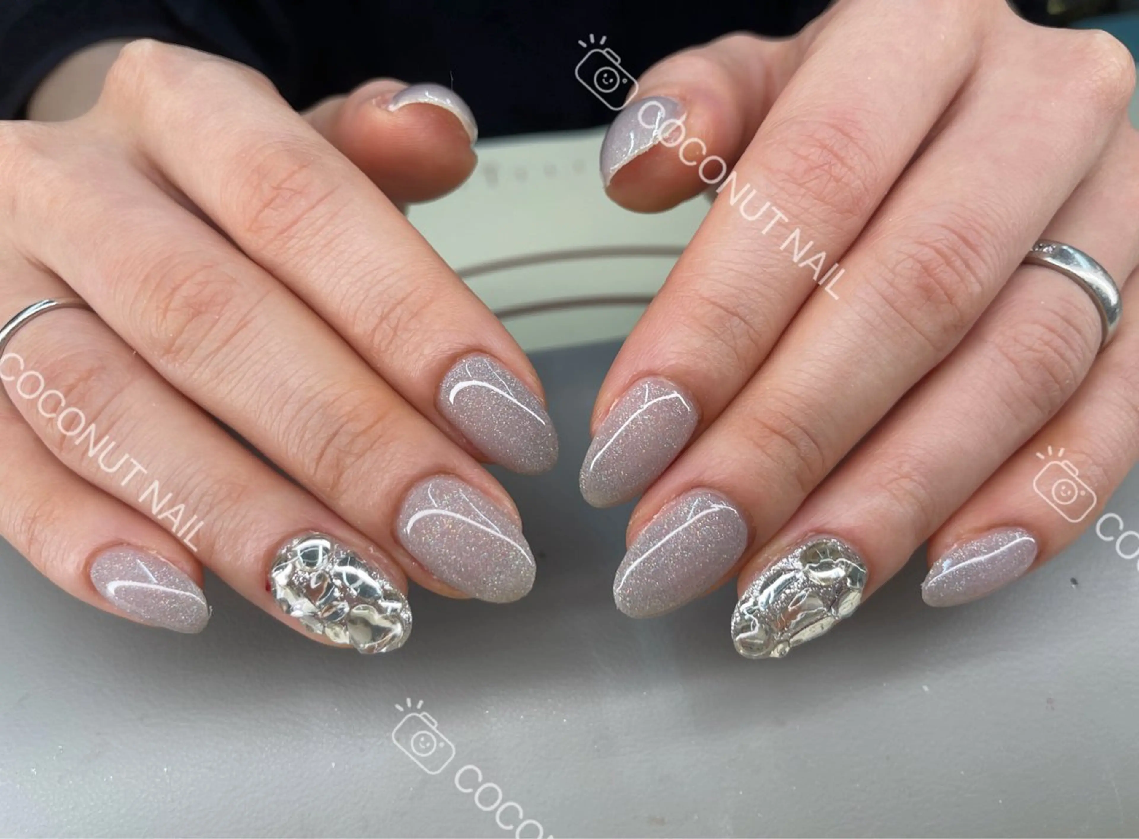 ネイル ハンドネイル 神田 ココナッツのネイルデザイン