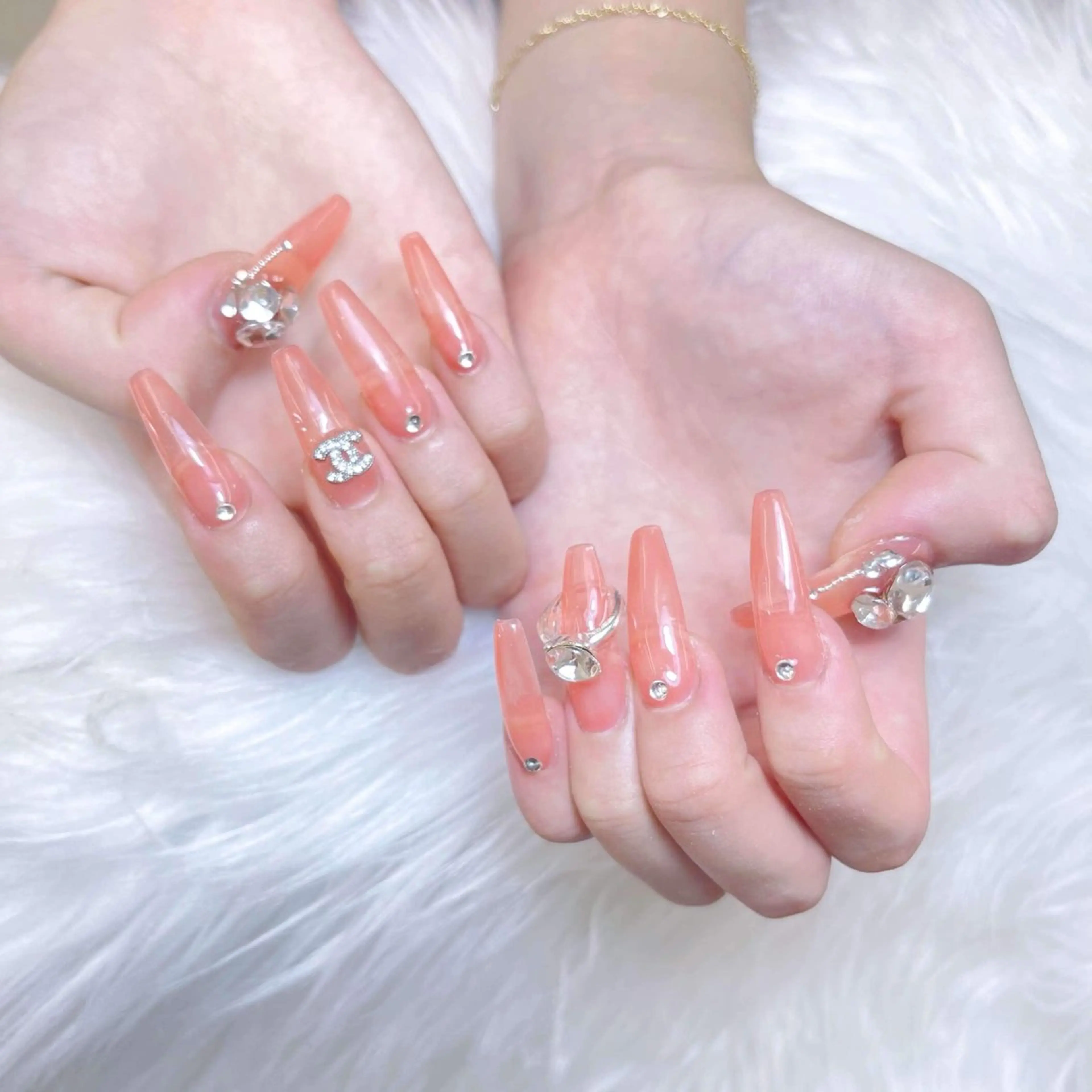 ネイル アートネイル フレンチネイル ジェルネイル 韓国ネイル マグネットネイル Lenie Shinokuboのネイルデザイン