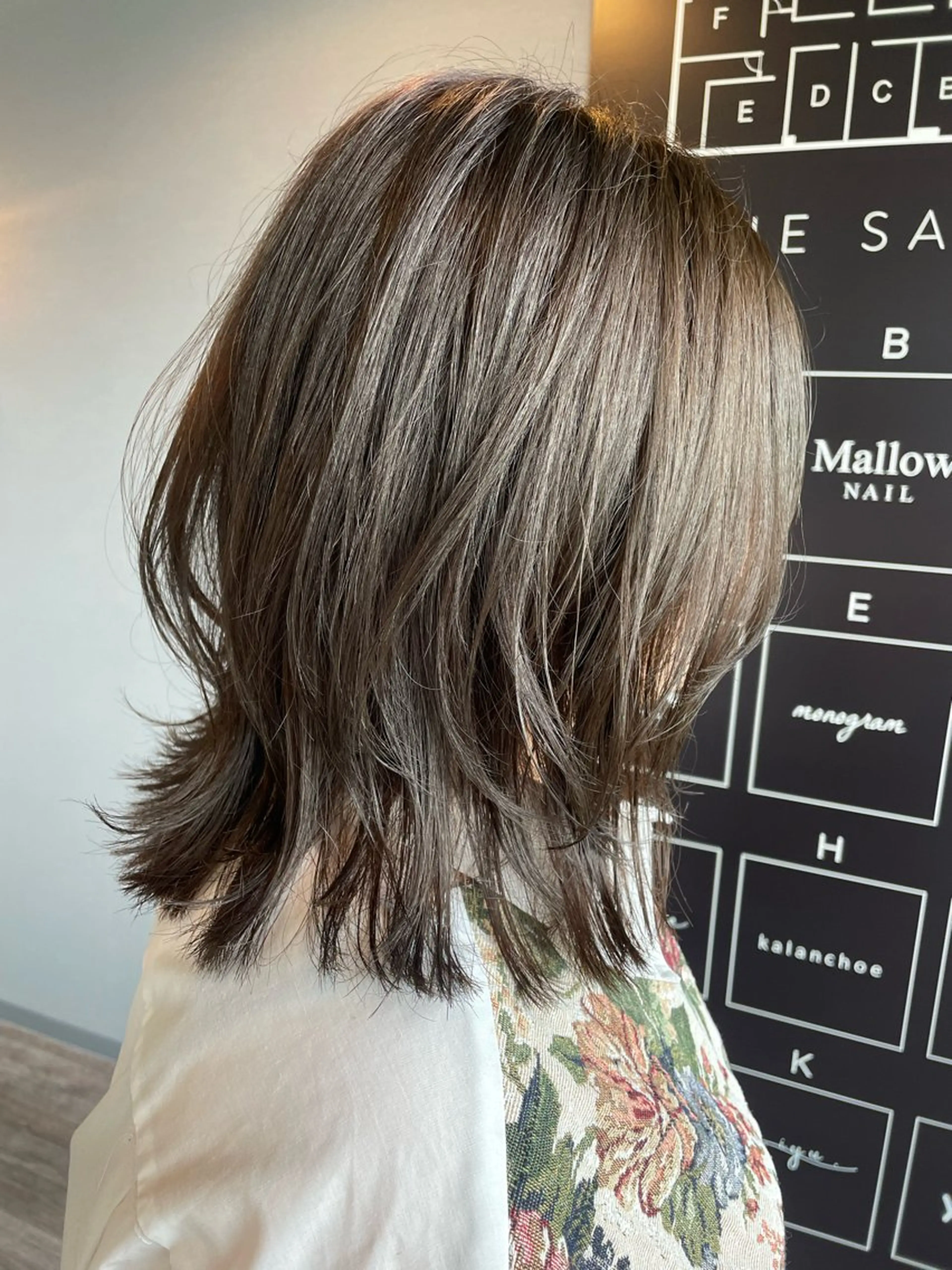 ミディアム カラー 艶カラー🌙縮毛矯正 /ボブ【Reina】のヘアスタイル