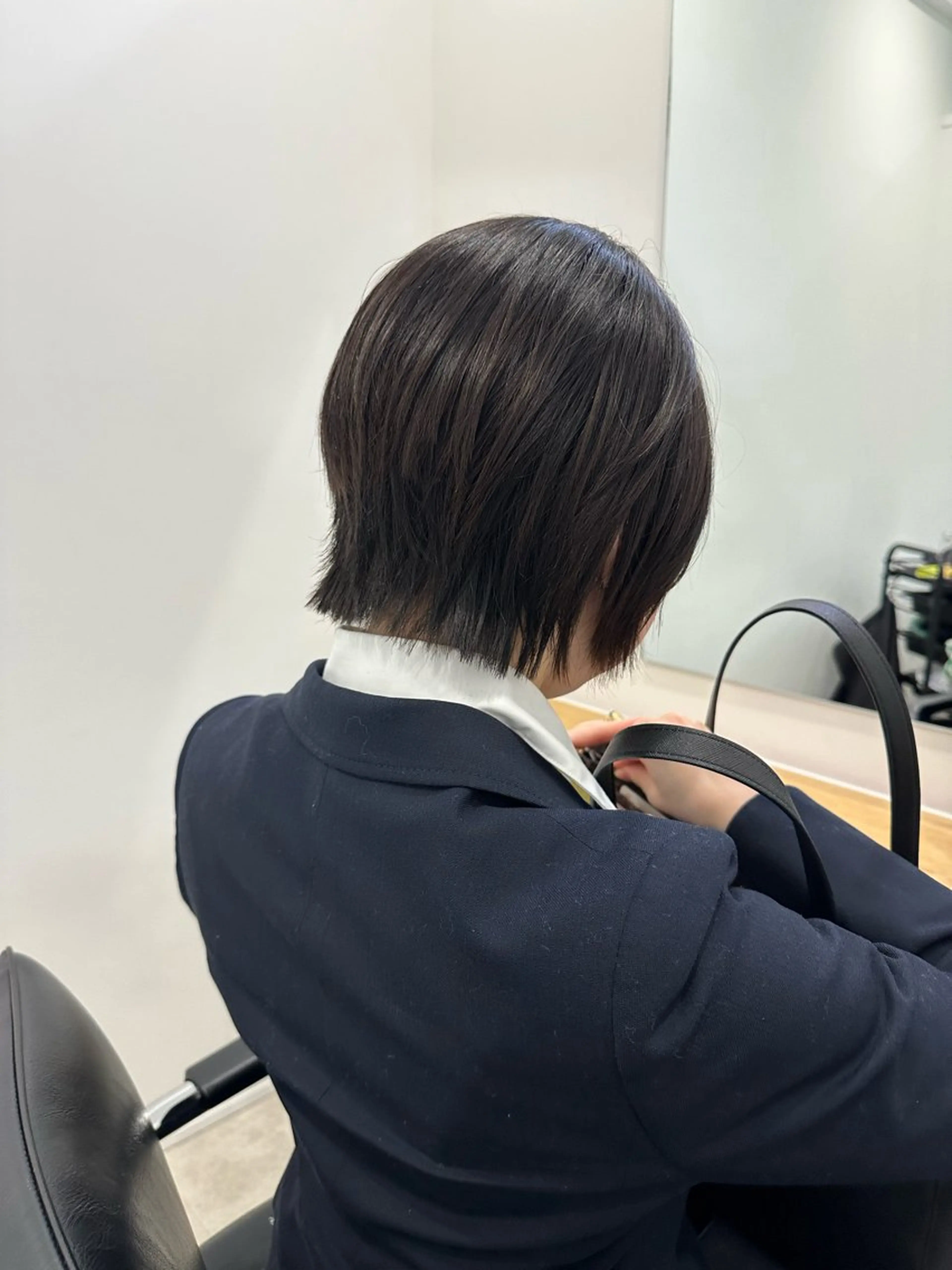 ショート ボブレイヤー ボブ レイヤーカット カット トリートメント レイヤー/ナチュラル 💐nao.のヘアスタイル