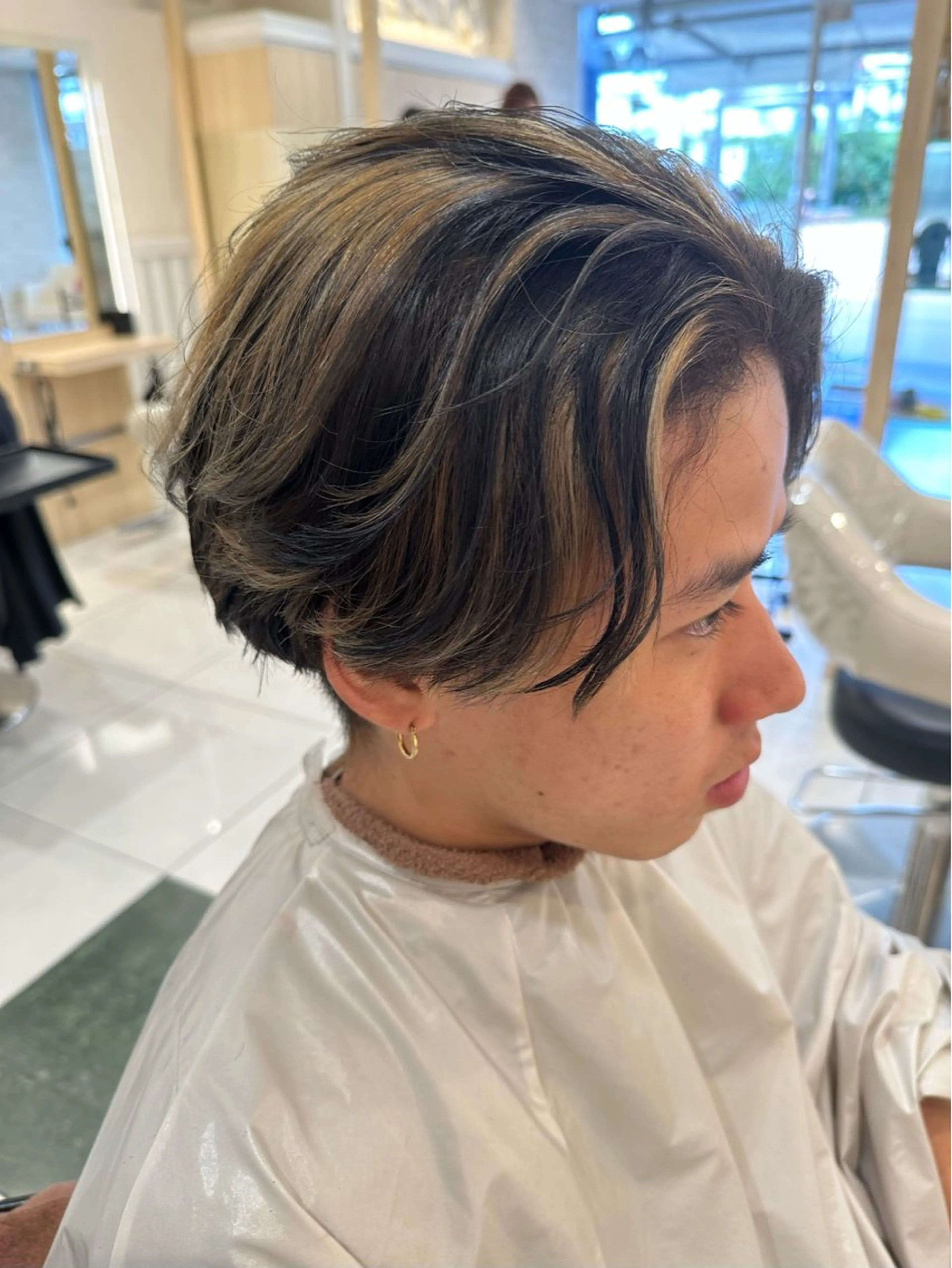 ショート カラー メンズ ボブ•ショートカット 草野太一のヘアスタイル