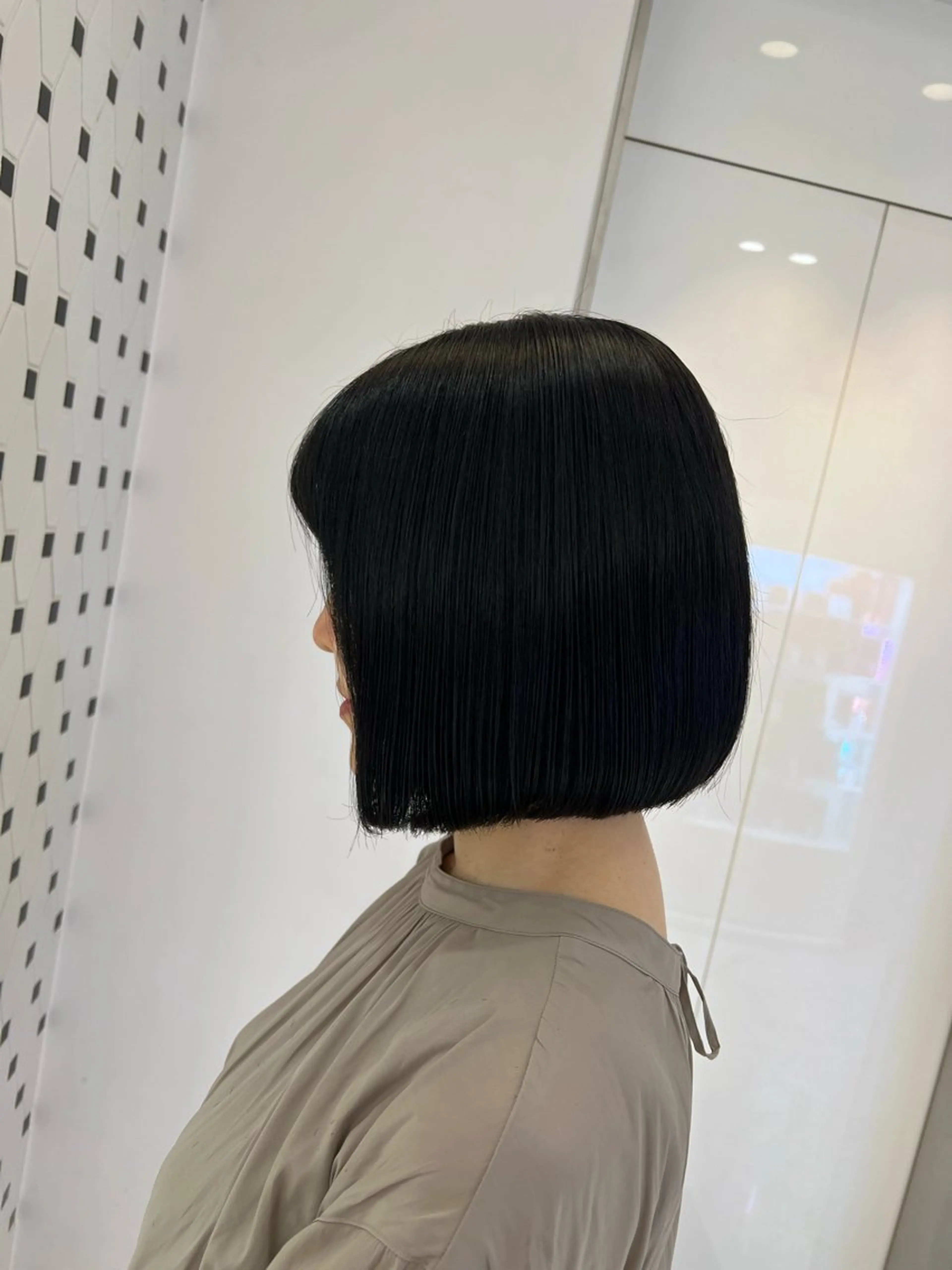 ショート コテ巻き風パーマ 銀座RINOSEのヘアスタイル