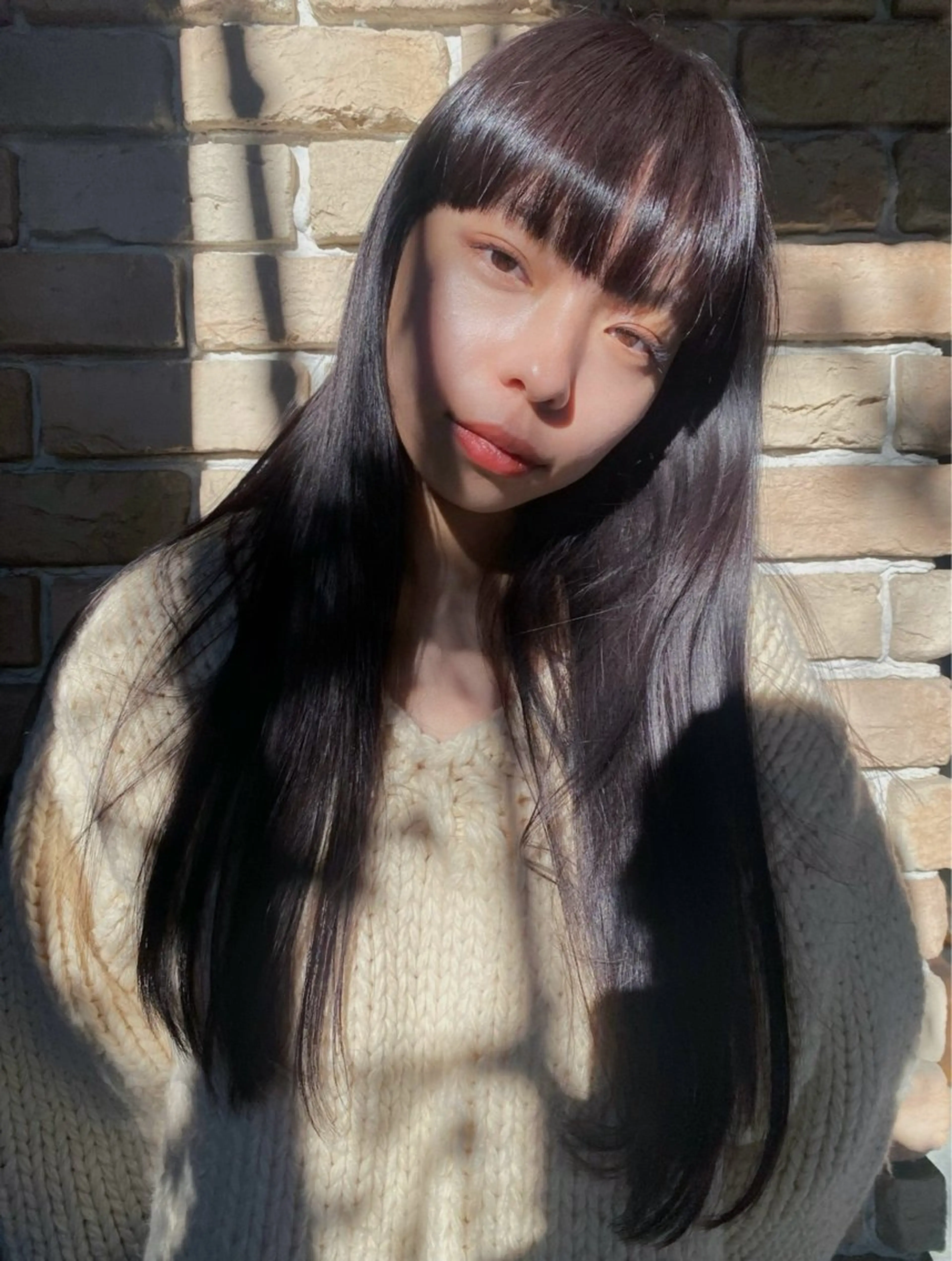 🍋((人気))カット+ケアカラー+極上トリートメントの写真