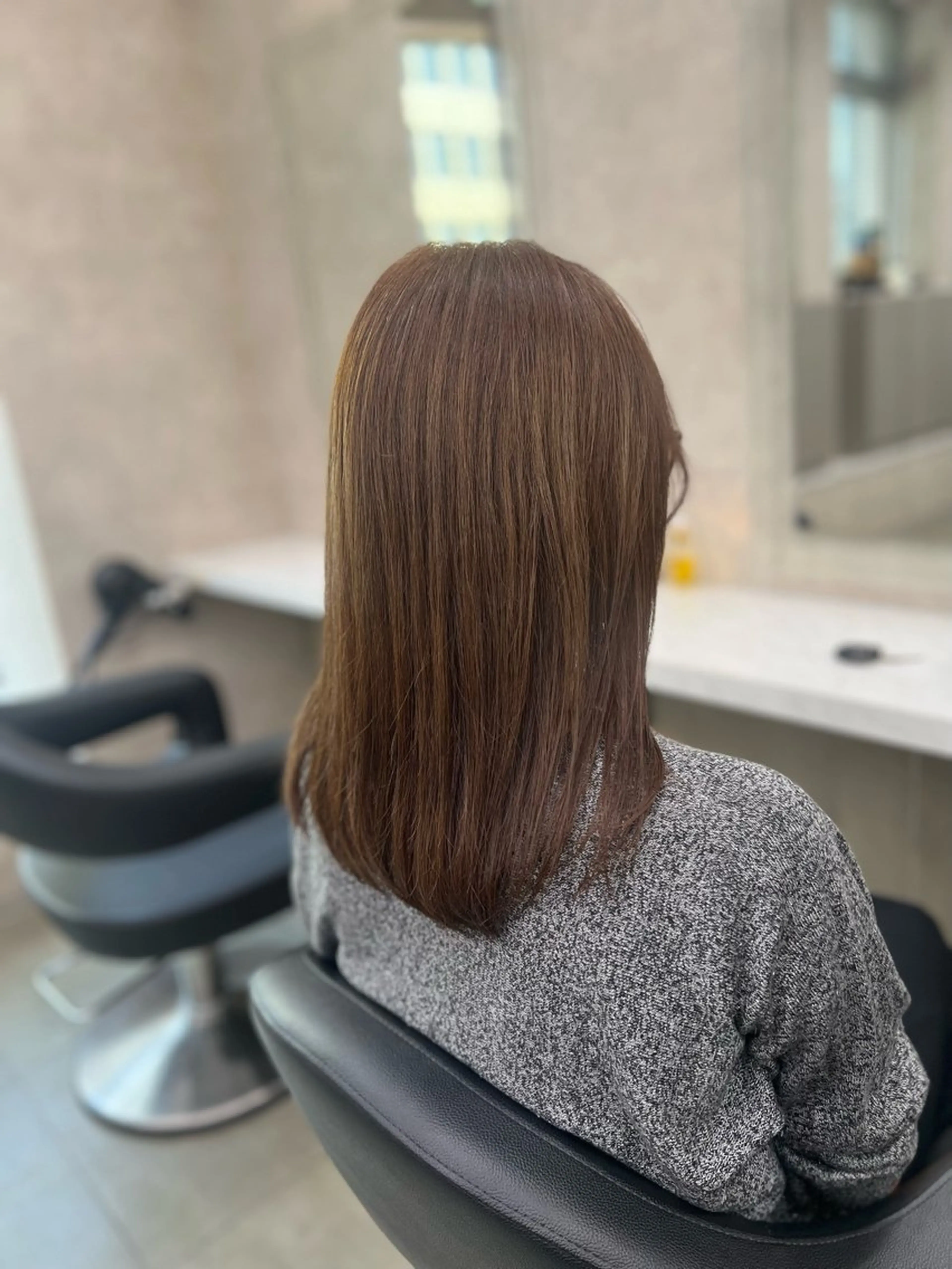 ロング カラー ヘアカラー トリートメント 韓国レイヤーカット /REIのヘアスタイル