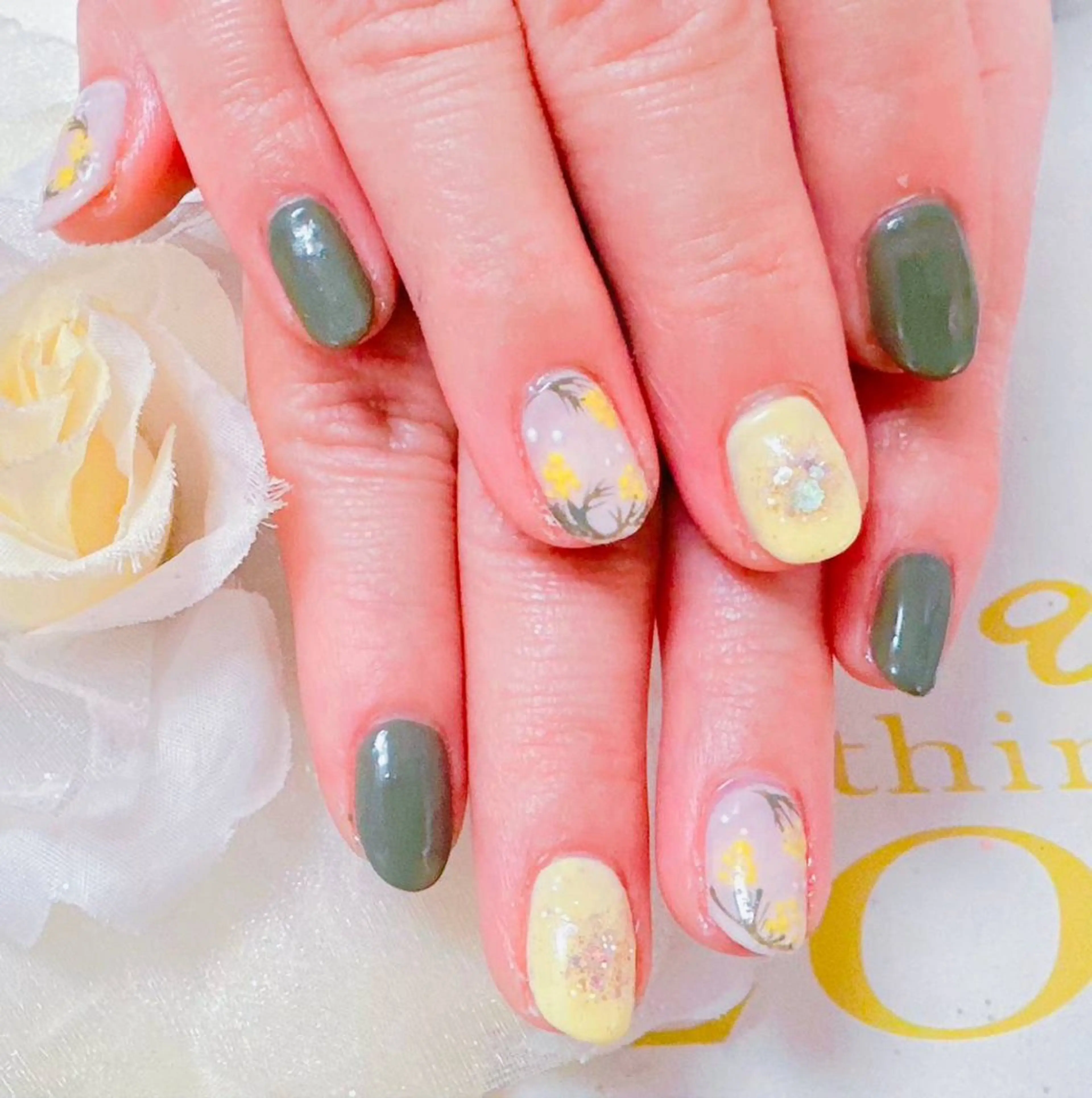 ネイル アートネイル 桜ネイル 長さ出し ジェルネイル ハート LUCIA(ルシア）所属・LUCIA 南柏ネイルサロンのネイルデザイン