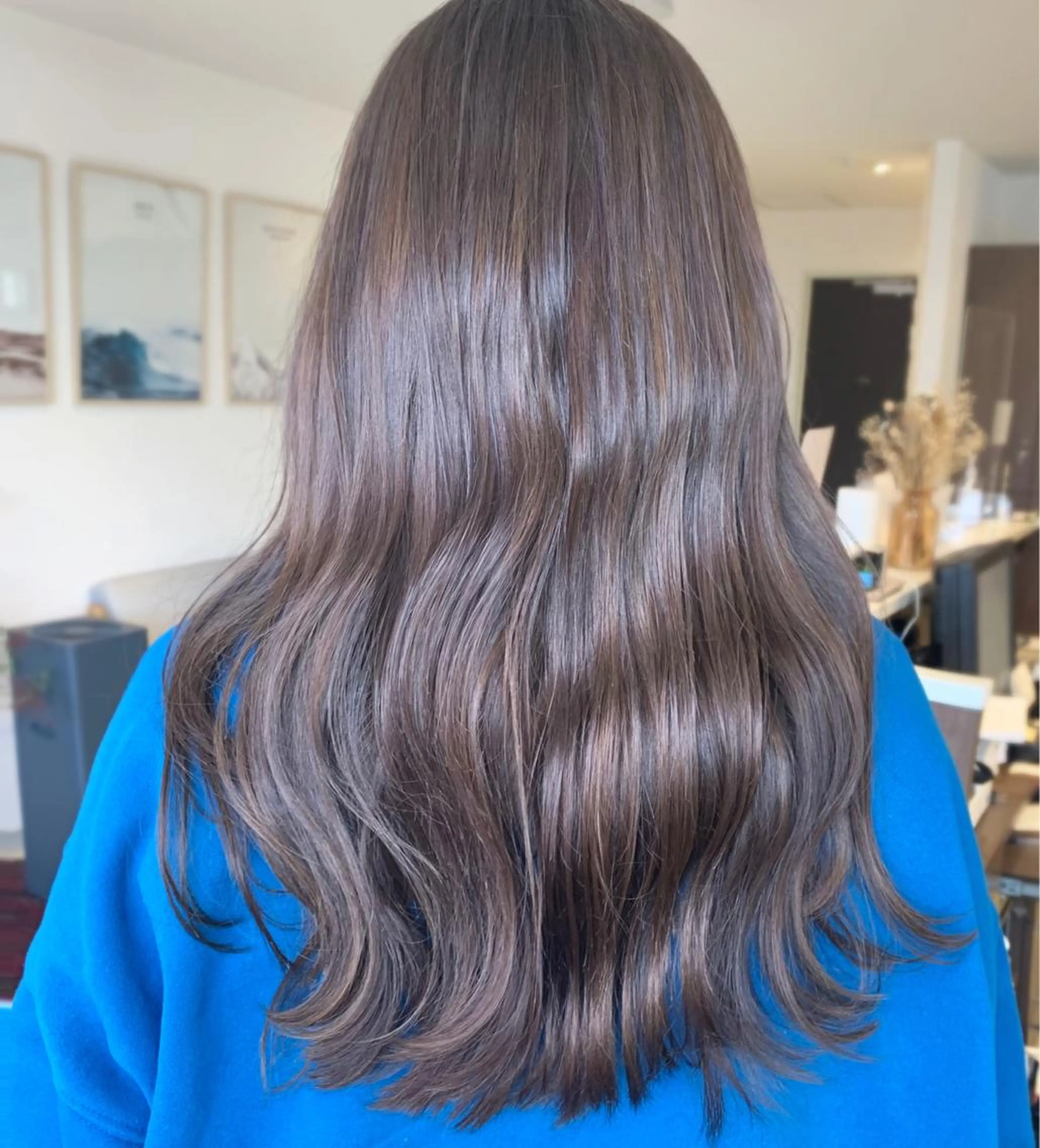 ロング ヘアカラー 加藤 ひろこのヘアスタイル